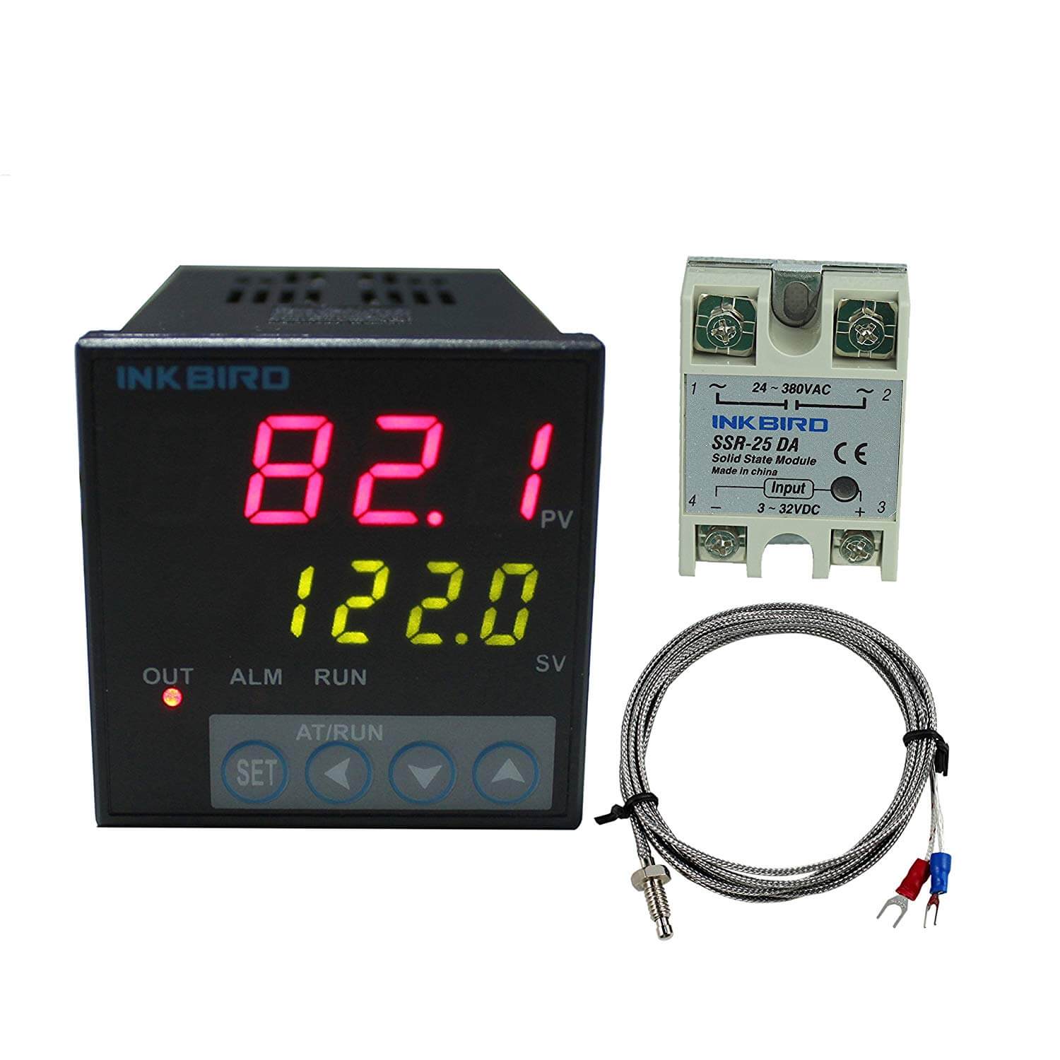 PID Temperature Controller ITC-106VH Digital Thermostat Kit for Homebrew, Sous Vide, and 3D Printing - Precise Heating Control System