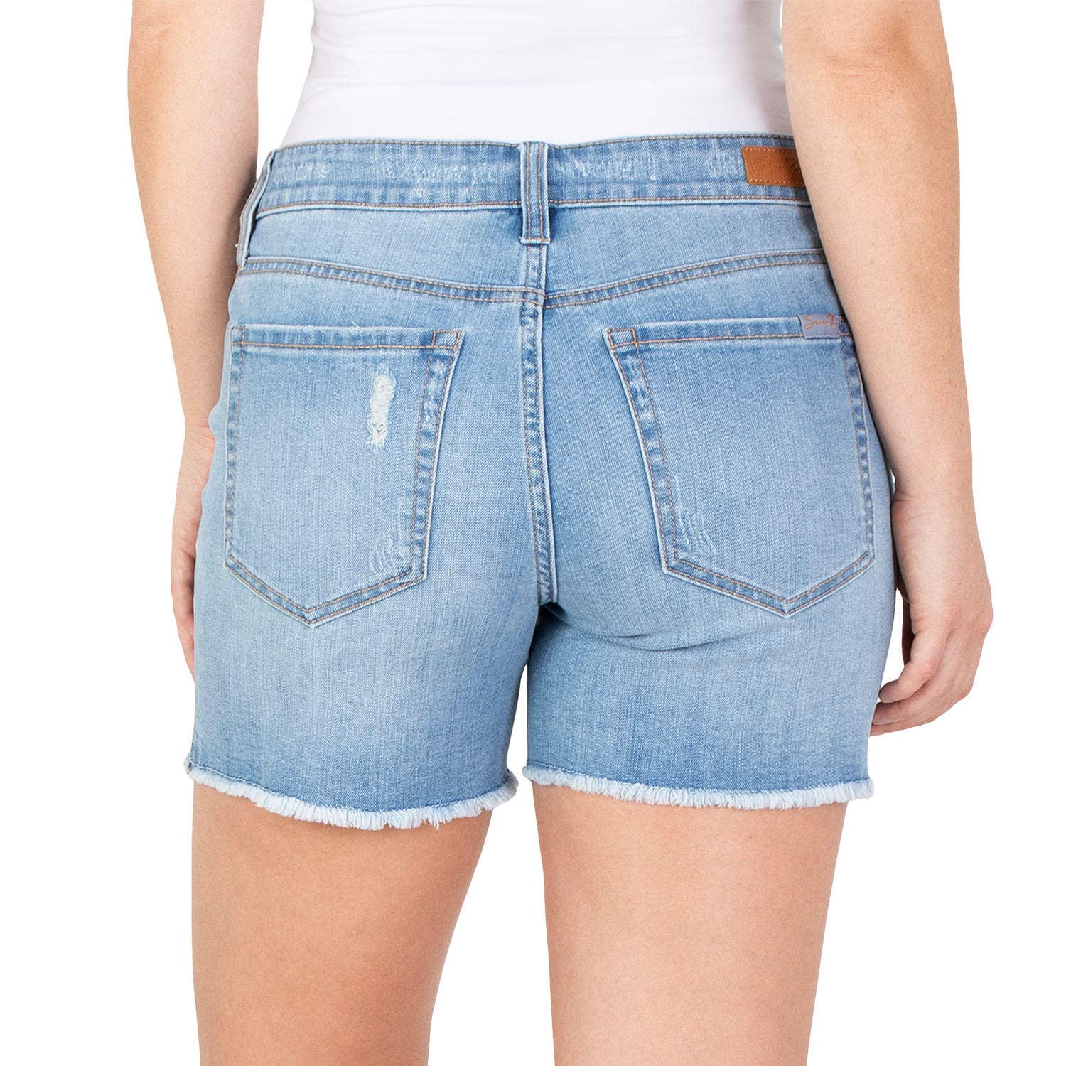 Seven7 Women's Denim Shorts - Casual Summer Style