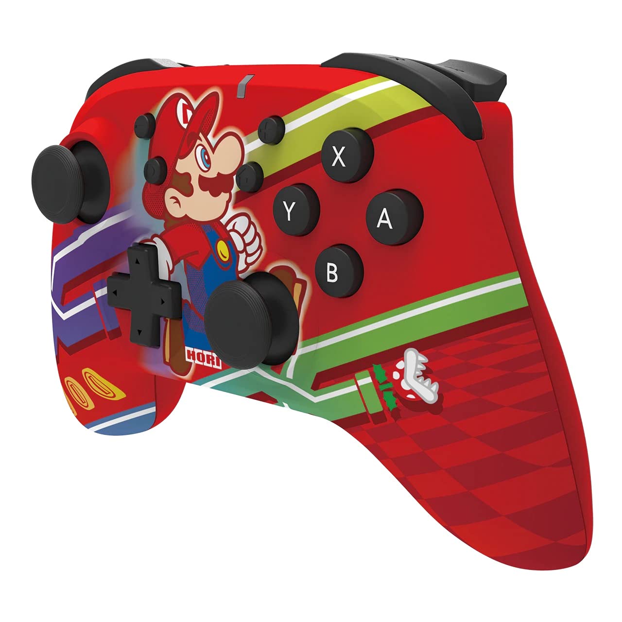 Official Nintendo Switch Wireless HORIPAD Controller - Super Mario Edition - Licensed by Nintendo for Switch/Switch OLED - Perfect for Gaming, Multiplayer & Family Fun