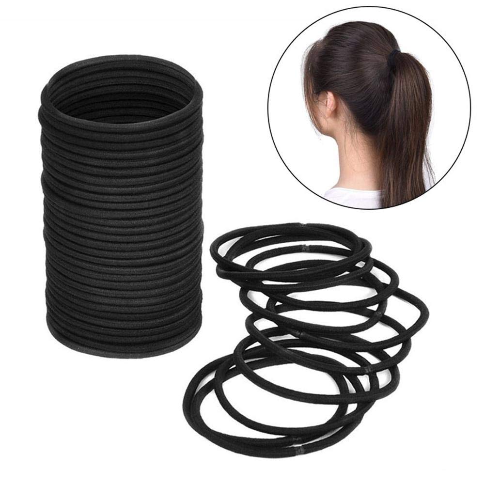 100Pcs Hair Ties Bands - 3MM Elastic Ponytail Holders for Women & Girls | Soft No-Slip Hair Accessories for Daily Use, Workout, Sports & Fashion Styling