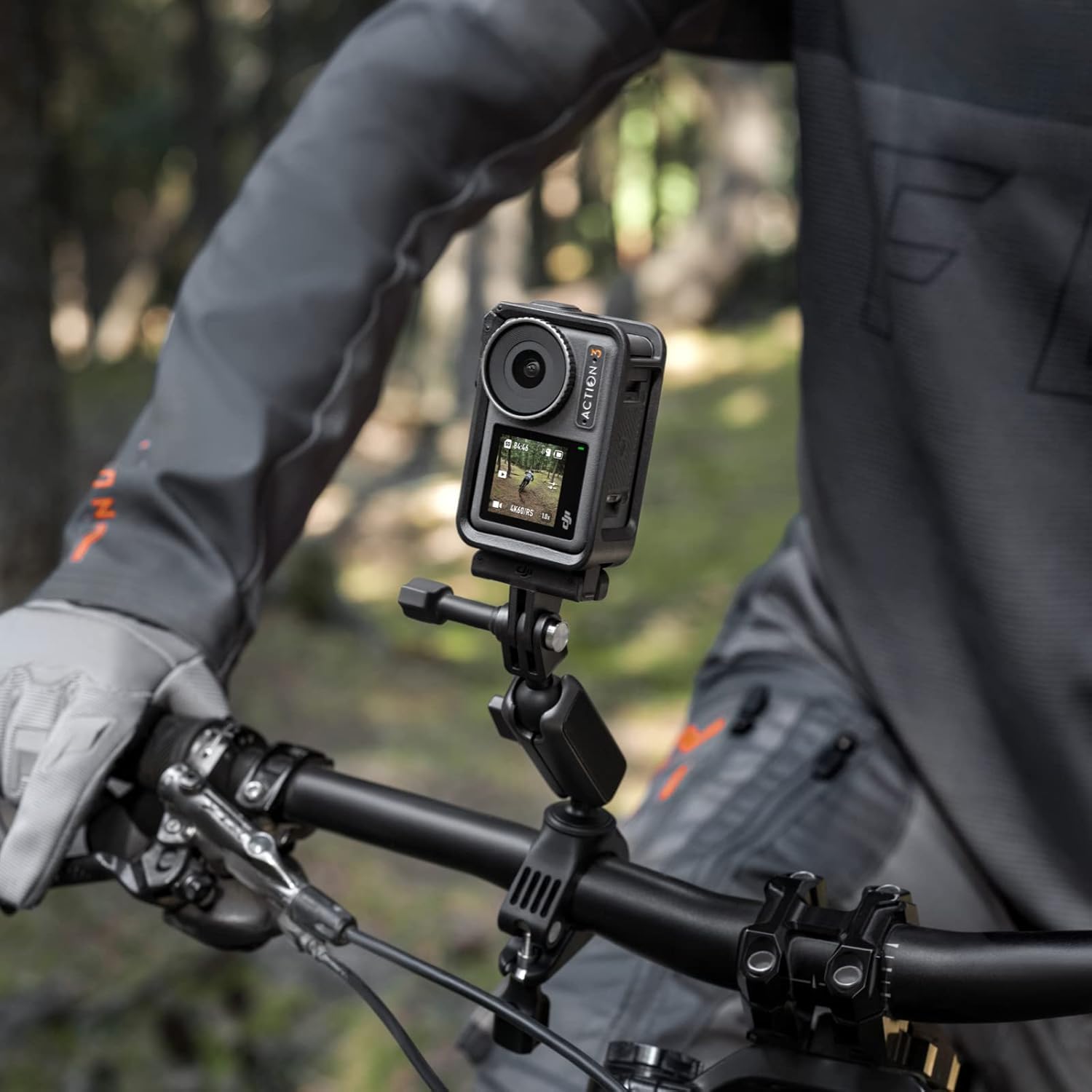 Osmo Action 3 Biking Combo - 4K Waterproof Action Camera with Ultra-Wide FOV, HorizonSteady Stabilization, Bike Handlebar Mount - Perfect for Motorcycle, Cycling & Outdoor Sports Adventures