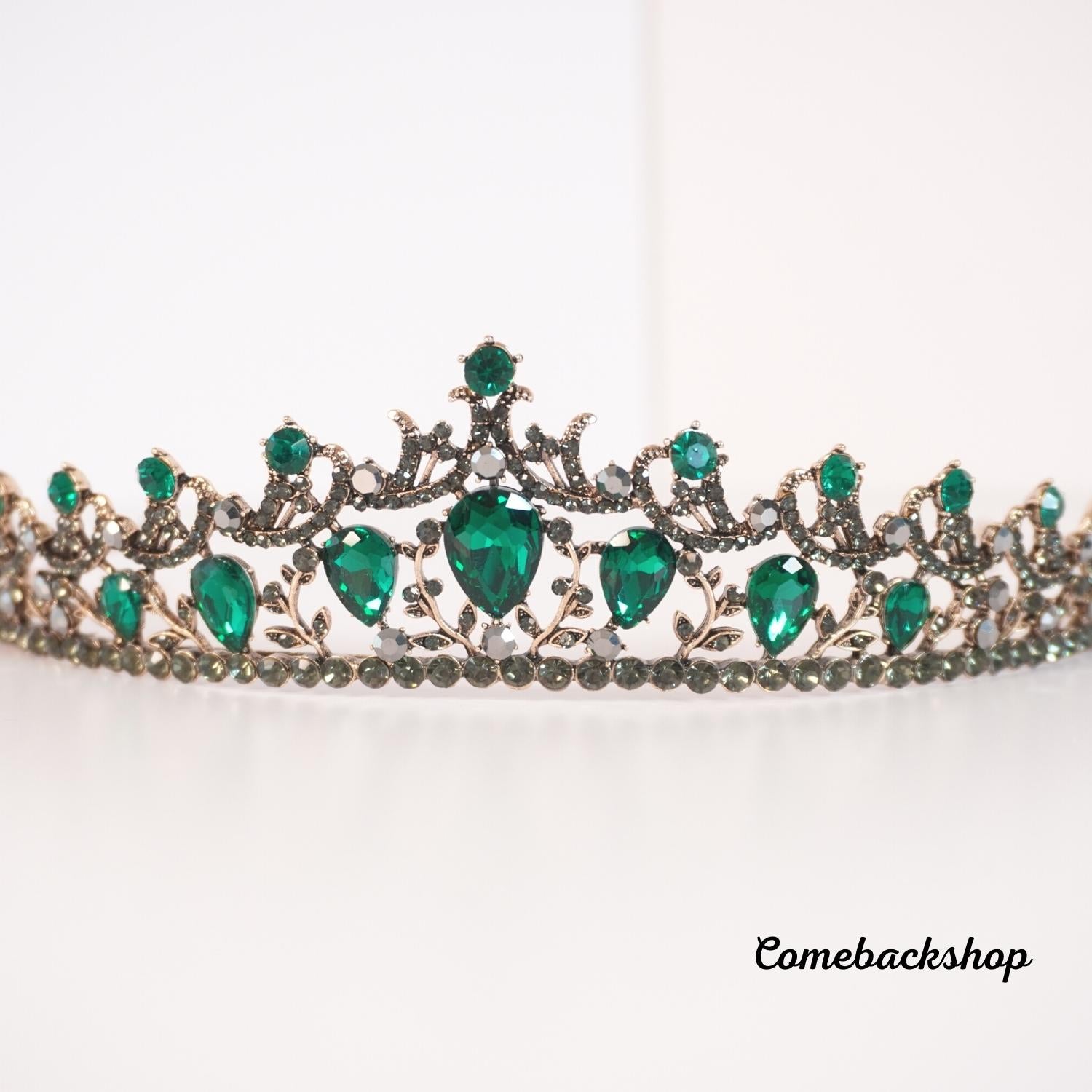 Elegant Gold Alloy Bridal Tiara - Wedding Hair Accessories for Bride, Prom, Birthday Party | Perfect for Bridal Shower, Quinceañera & Special Occasions
