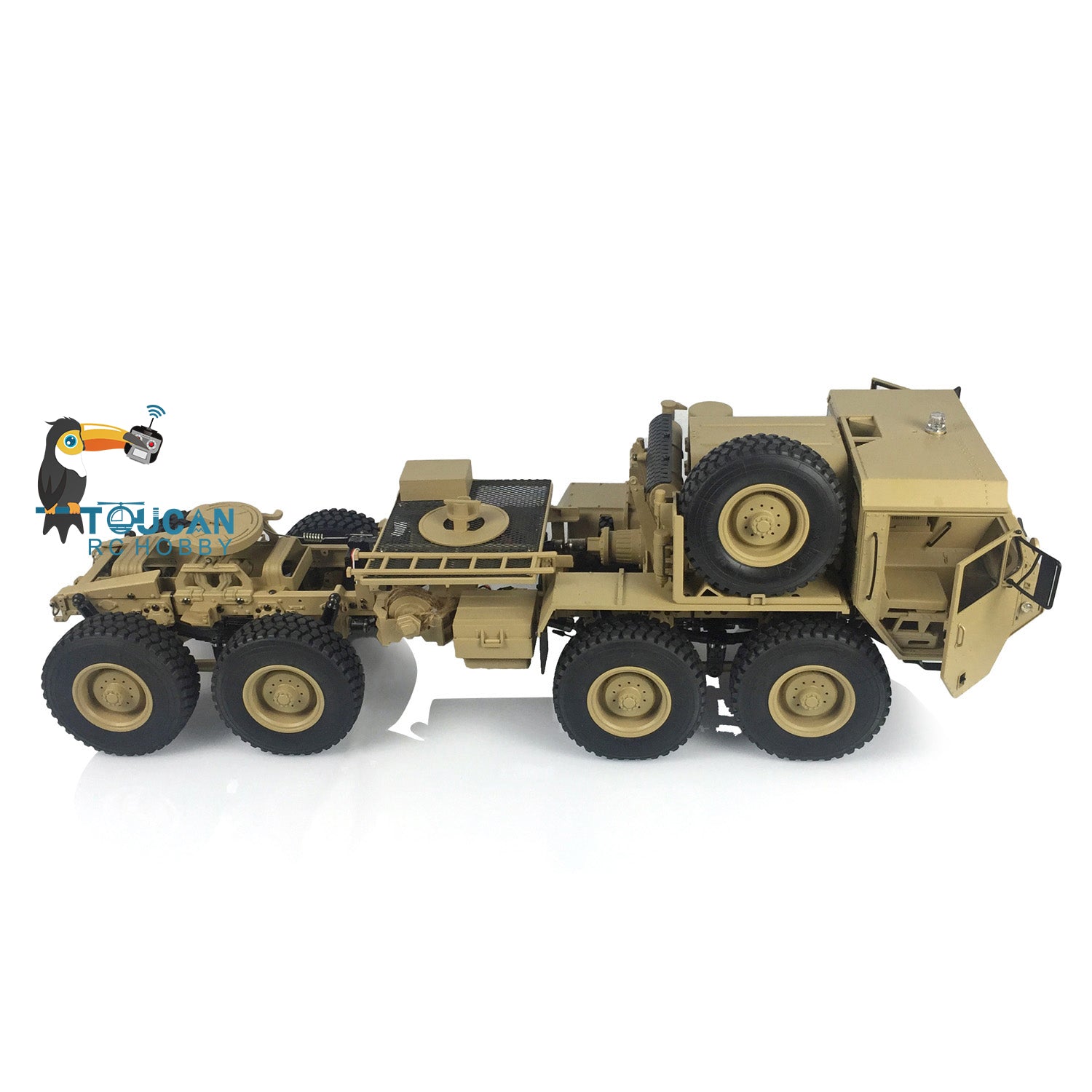 1/12 Scale 8x8 P802 Painted RC Military Truck - Remote Control Toy Car with ESC Motor for Hobbyists & Collectors | Perfect for Off-Road Adventures, Military Displays & Model Car Enthusiasts