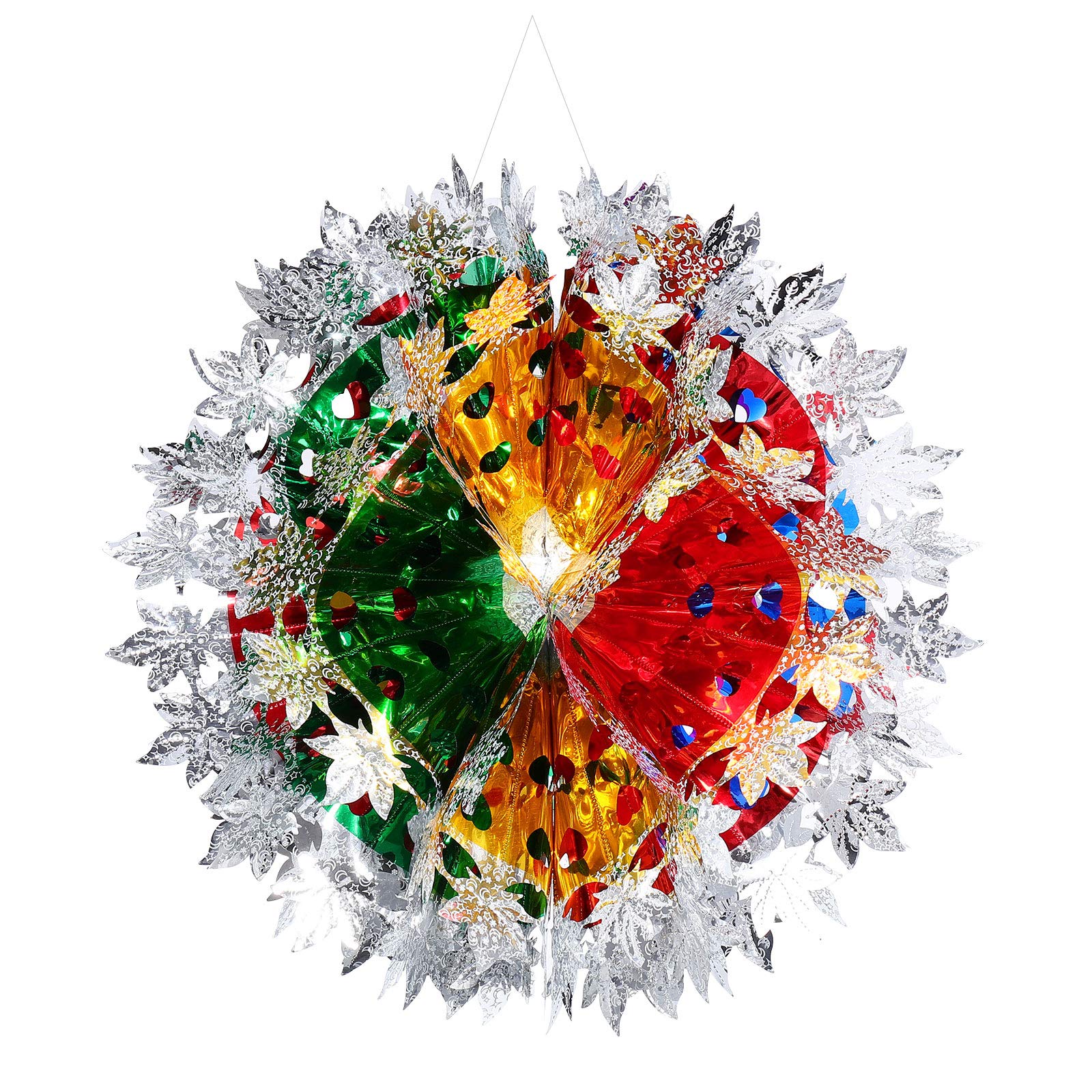 1PC Colorful Hanging Plastic Flower Ball - Creative Party Decorations for Home, Wedding, Birthday & Celebration Decor | Perfect for Indoor/Outdoor Events, Baby Showers & Festive Occasions