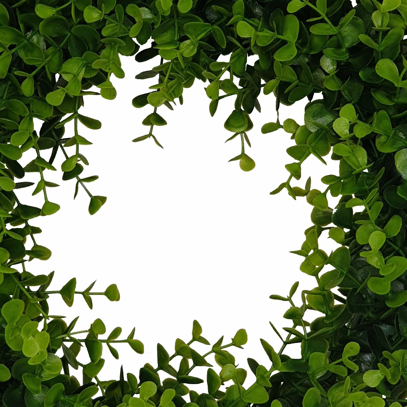 40cm Artificial Green Wreath - Realistic Faux Plant Decor by Criterion - Perfect for Christmas, Front Door, Wall & Home Decorations