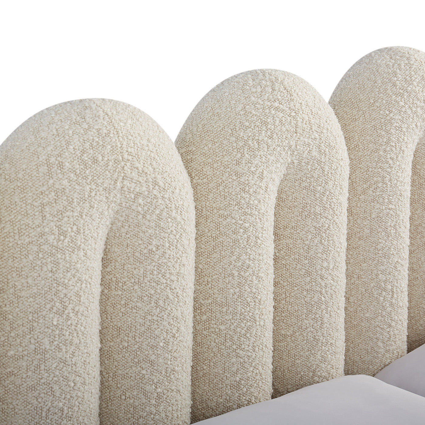 Serpentine Bed - Modern Wavy Design Queen/King Size Bed Frame for Bedroom - Perfect for Contemporary Home Decor & Relaxation