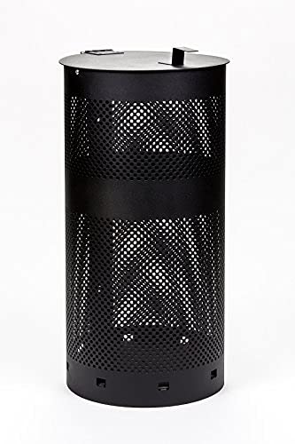 The Sentry® Dog Station - Universal Fit Roll Bag Dispenser with 400 Waste Bags & 25 Can Liners - Best Selling Pet Waste Management System (500K+ Sold in USA) - Matte Black - Perfect for Backyards, Parks & Dog Walking