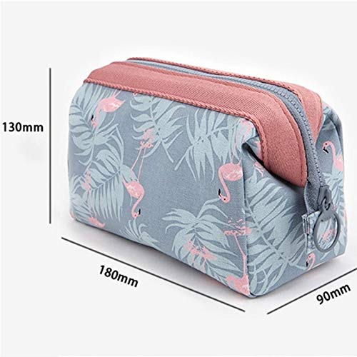 TREXEE Women's Travel Toiletry Bag - Waterproof Makeup Organizer & Cosmetic Case with Multiple Pockets, Perfect for Grooming Essentials on Vacation, Gym, or Daily Use (Blue)