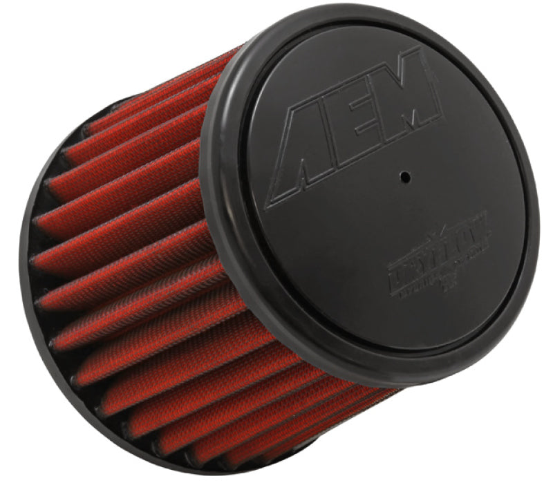 AEM Dryflow 3in. X 5in. Round Tapered Air Filter - High Performance Air Intake Filter for Cars, Trucks & SUVs - Perfect for Off-Roading, Racing & Daily Driving
