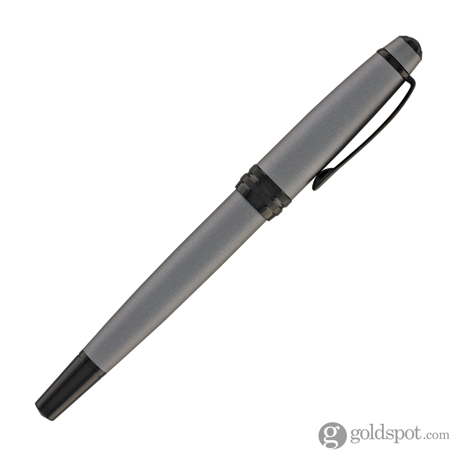 Cross Bailey Rollerball Pen - Matte Gray Lacquer PVD Finish - Premium Writing Instrument for Office, School & Gift Giving