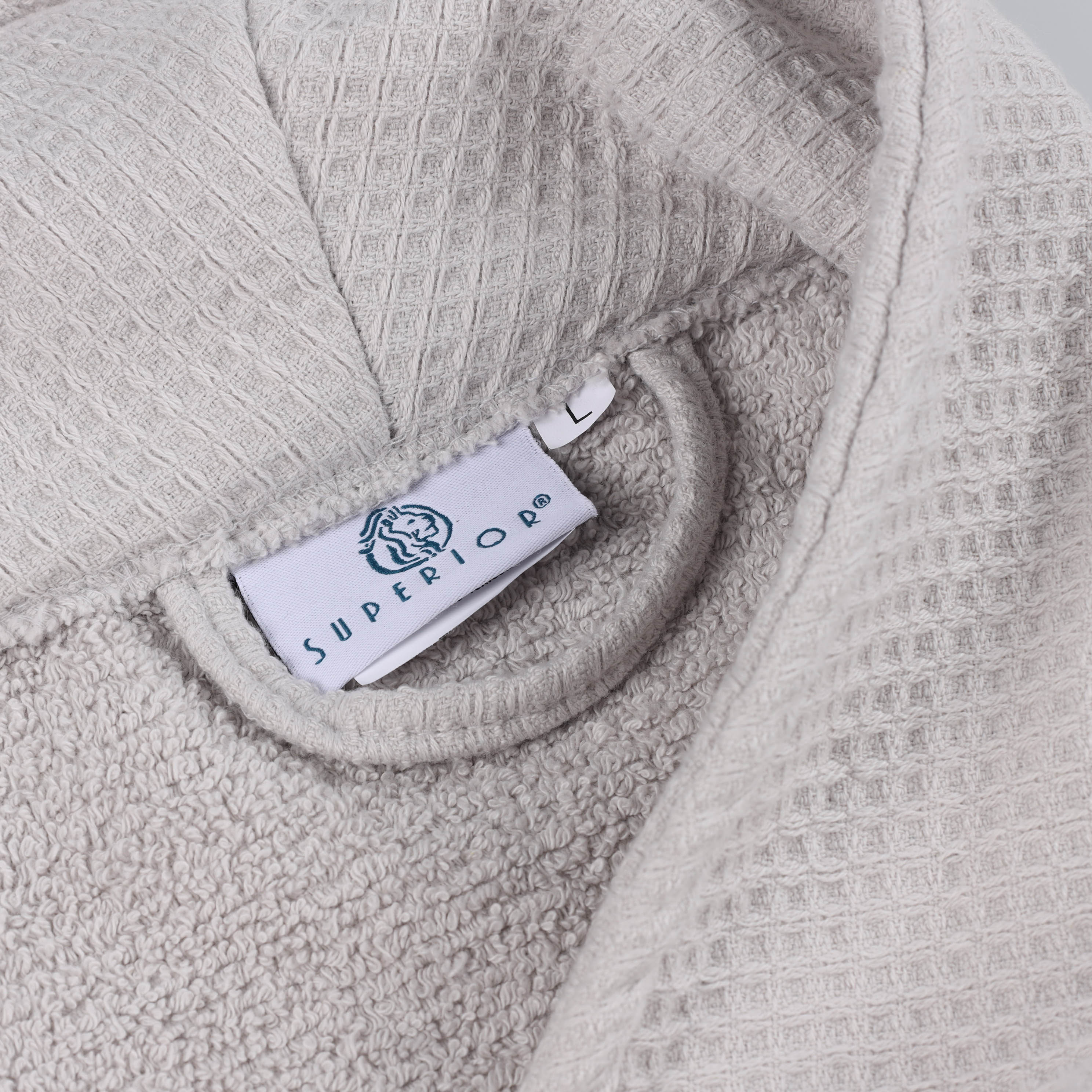 Premium Waffle Weave Cotton Bathrobe - Ultra Soft & Lightweight Unisex Oversized Robe for Men & Women | Perfect for Spa, Lounge & Post-Shower Comfort