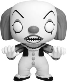 Pennywise Black and White #55 - IT Movie Collectible Figure - Horror Decor & Gift for Fans - Perfect for Halloween, Movie Nights & Collector Displays