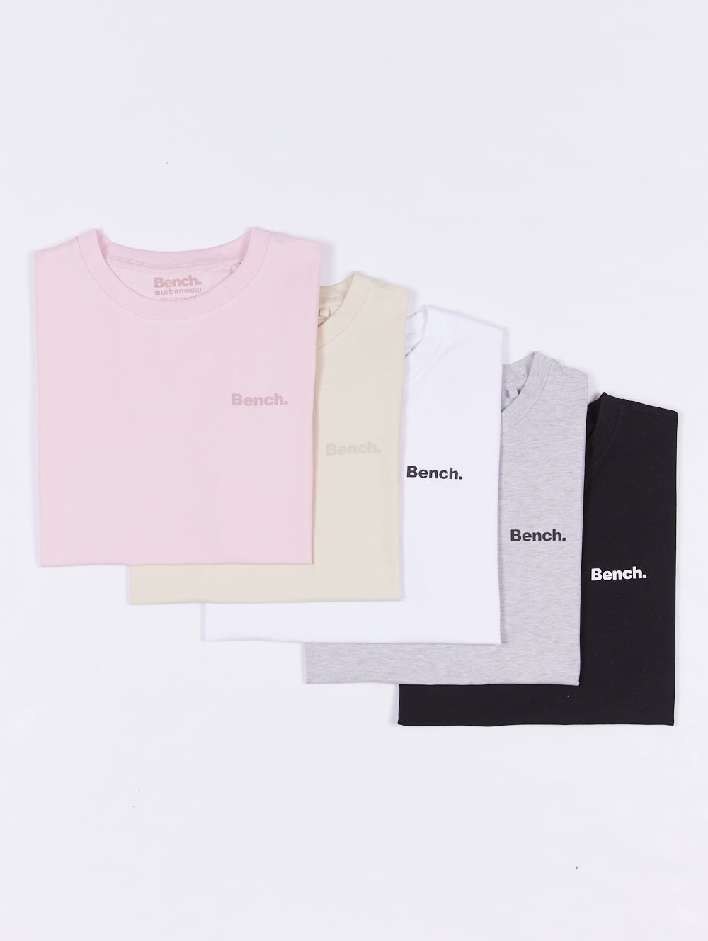 Joria Emblem Cotton T-Shirts 5 Pack - Comfortable Casual Crew Neck Tees for Men, Perfect for Everyday Wear, Gym & Outfits