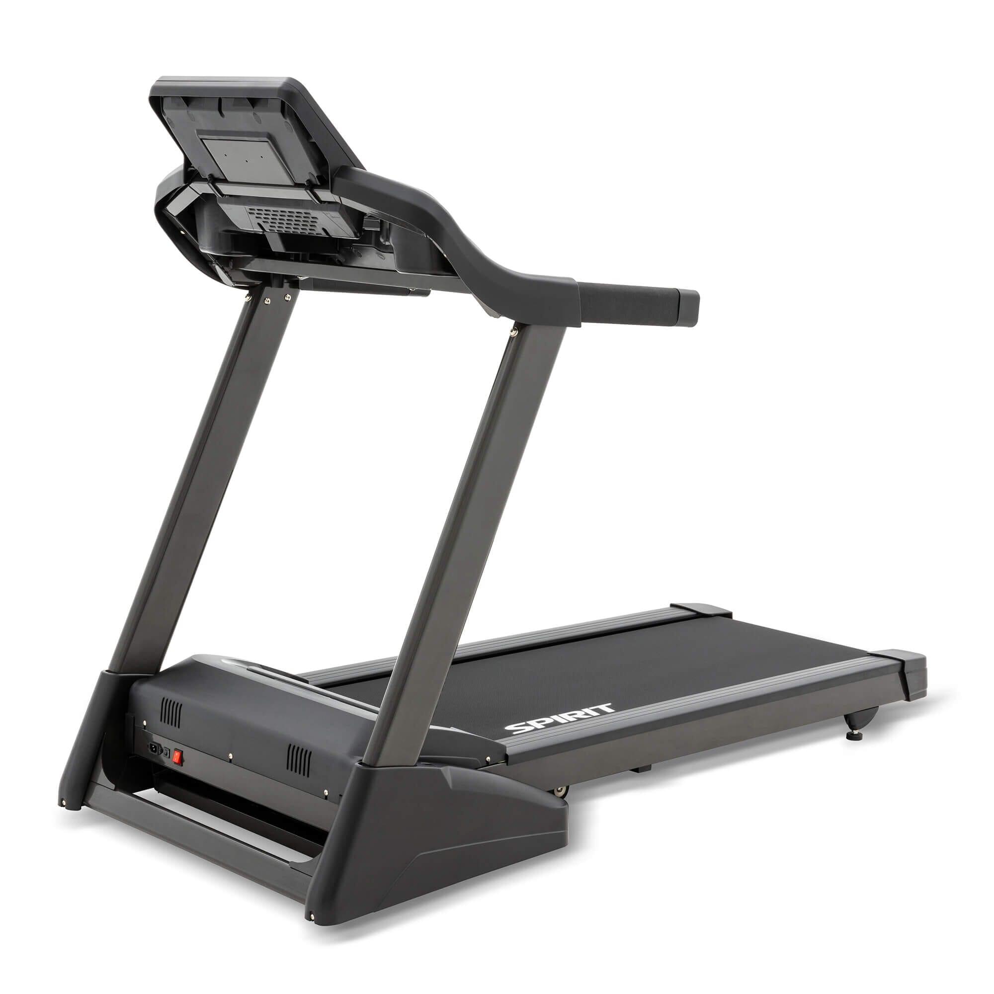 Spirit Fitness XT185 Folding Treadmill for Home Gym - Electric Incline Running Machine with LCD Display & Bluetooth - Perfect for Cardio, Weight Loss & Indoor Workouts