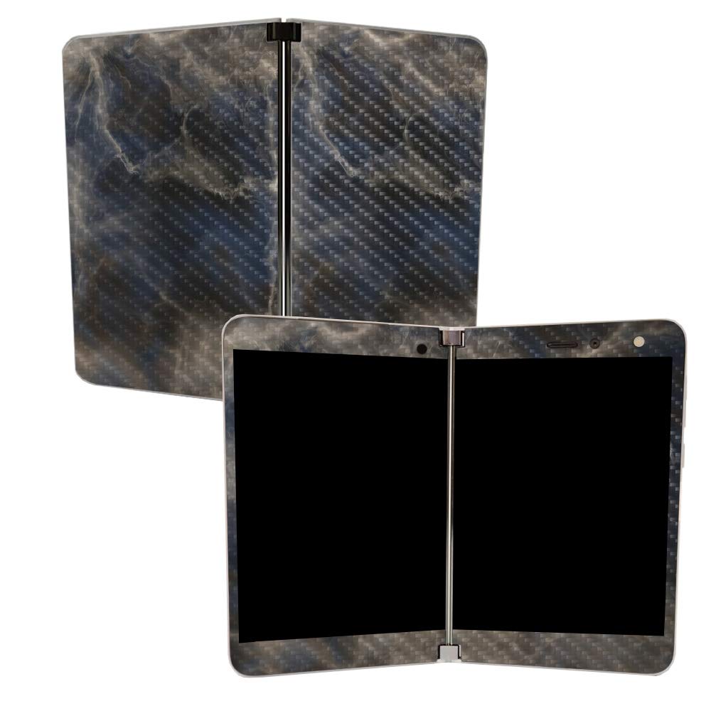 Premium Carbon Fiber Skin for Microsoft Surface Duo - Stormy Marble Design | Protective & Durable Textured Finish | Easy to Apply | Made in USA | Perfect for Work, Travel & Everyday Protection
