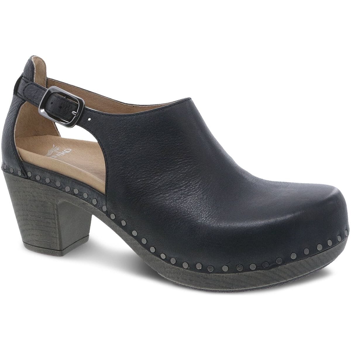 DANSKO SASSY MILLED BURNISHED Leather Clogs - Comfortable Women's Slip-On Shoes for Nurses, Teachers & Healthcare Professionals
