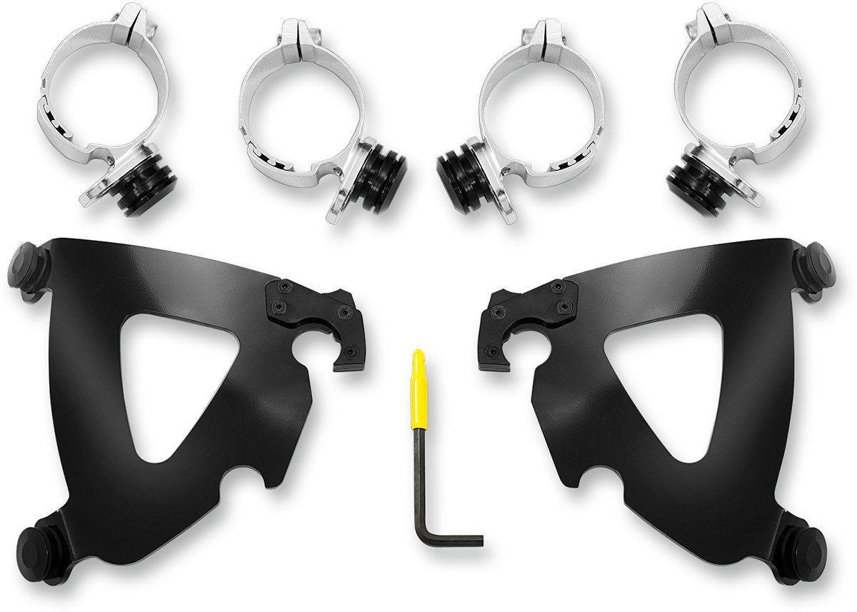 Memphis Shades Batwing Fairing Trigger-Lock Mount Kit MEK1914 - Universal Windshield Mount for Harley Davidson Motorcycles - Perfect for Long Rides & Highway Cruising