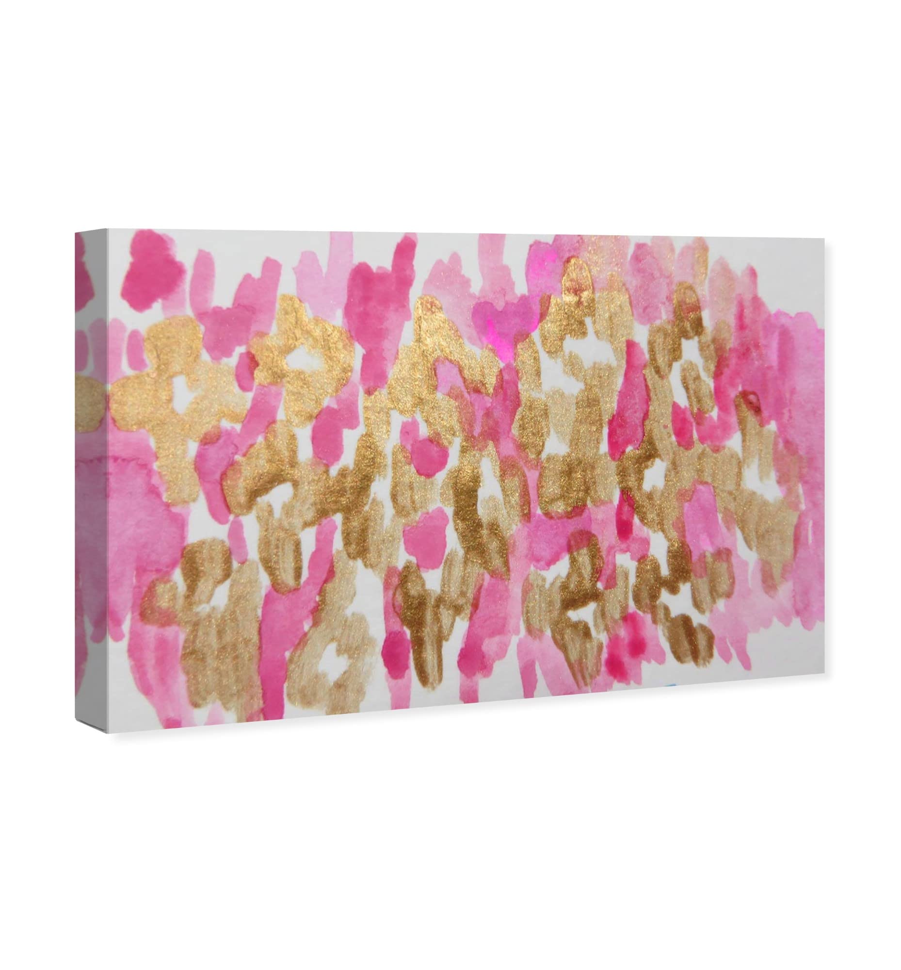Oliver Gal Artist Co. Abstract Canvas Wall Art 'Damisela' Painting - Pink Ready to Hang Home Decor for Living Room, Bedroom & Bathroom - 36x24 Inches - Perfect for Modern Interior Design & Gift Giving
