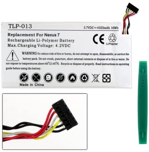 Original Google Nexus 7 C11 Me370T 3.7V 4325mAh Li-Polymer Replacement Battery - Compatible with ASUS Tablet, Long-Lasting Power for Gaming & Streaming