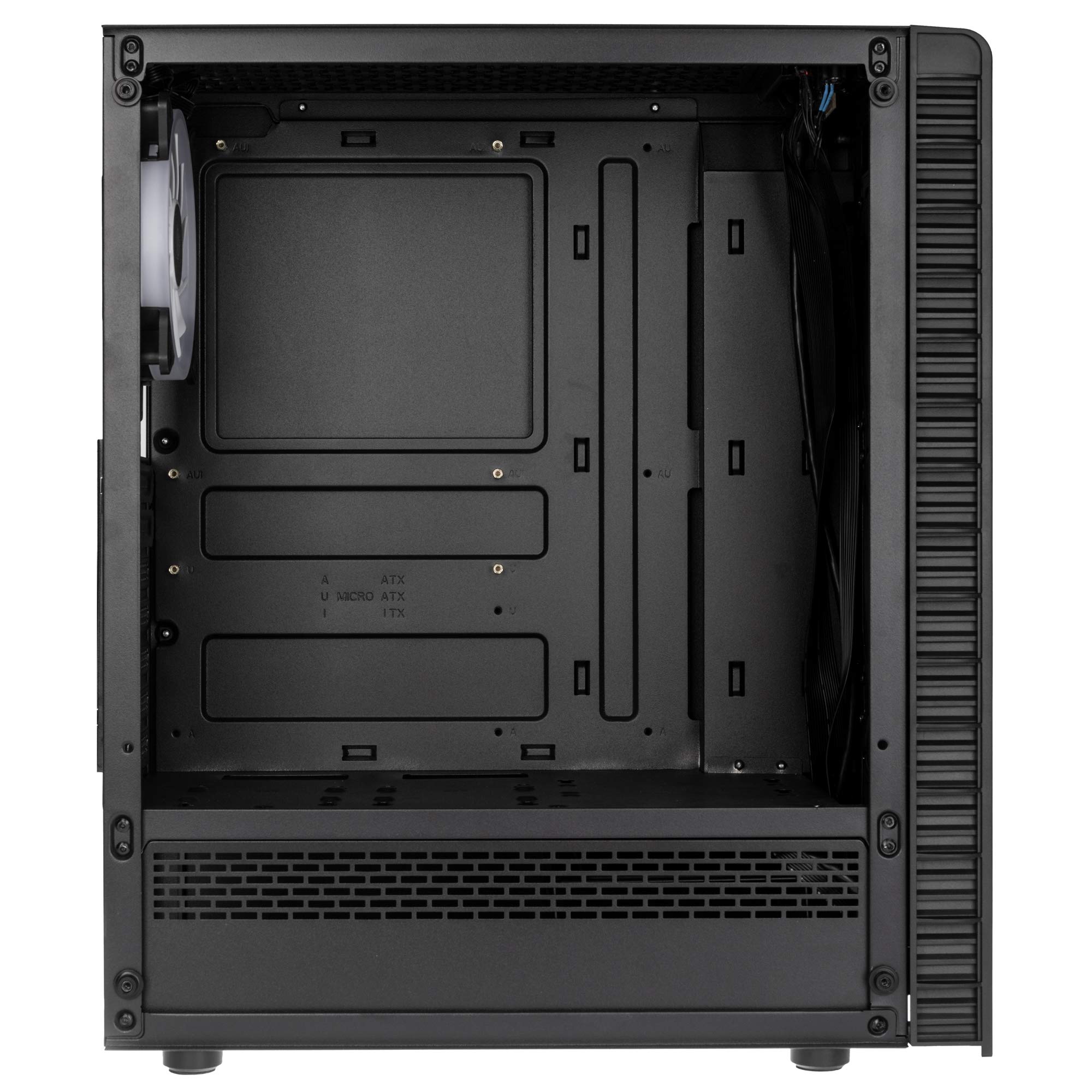 KOLINK Observatory Lite Mesh Midi Tower ATX PC Case - RGB Gaming Computer Case with Tempered Glass & Fans - Perfect for Gaming Rigs, Workstations, and Custom PC Builds