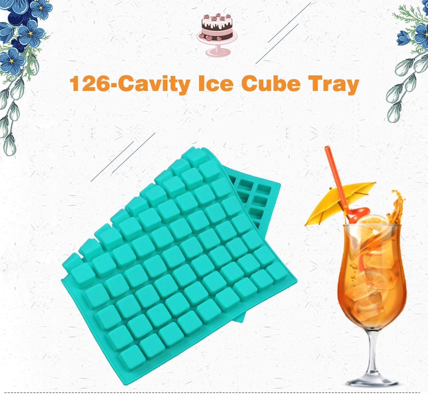 Skytail 126-Cavity Square Silicone Candy Molds - Mini Hard Caramel, Chocolate Truffles, Keto Fat Bombs, Fondant, Pralines & Gummy Candy Baking Molds | Perfect for DIY Desserts, Party Treats & Holiday Gift Making