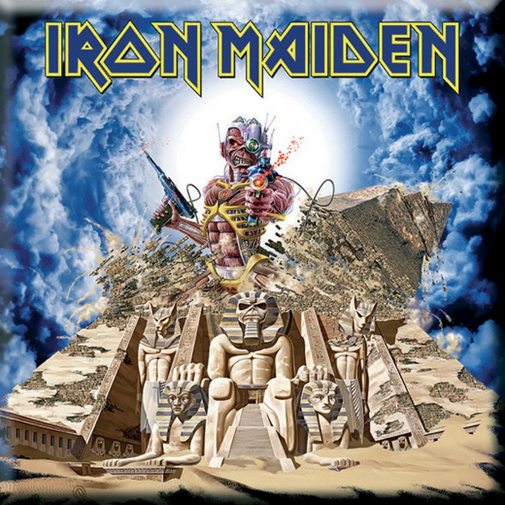 Iron Maiden Somewhere Back In Time Collectible Fridge Magnet - Perfect for Music Fans, Kitchen Decor & Metalhead Gifts