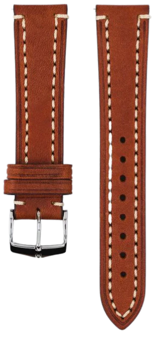 Hirsch Liberty Golden Brown 24mm Leather Watch Band – Premium Replacement Strap for Smartwatches & Traditional Timepieces | Perfect for Business, Casual & Formal Occasions