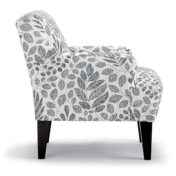 Randi Club Chair - Modern Accent Chair for Living Room, Bedroom & Office - Stylish Upholstered Lounge Chair with Sturdy Wooden Legs - Perfect for Relaxing, Reading & Decorating