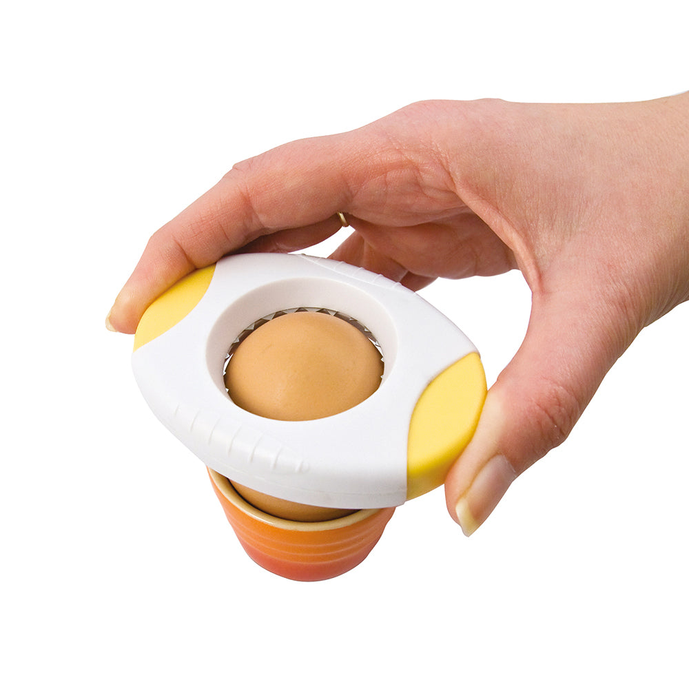 Egg Mate Egg Topper - Premium Stainless Steel Egg Cutter for Perfectly Sliced Boiled Eggs - Ideal for Breakfast, Salads, and Meal Prep