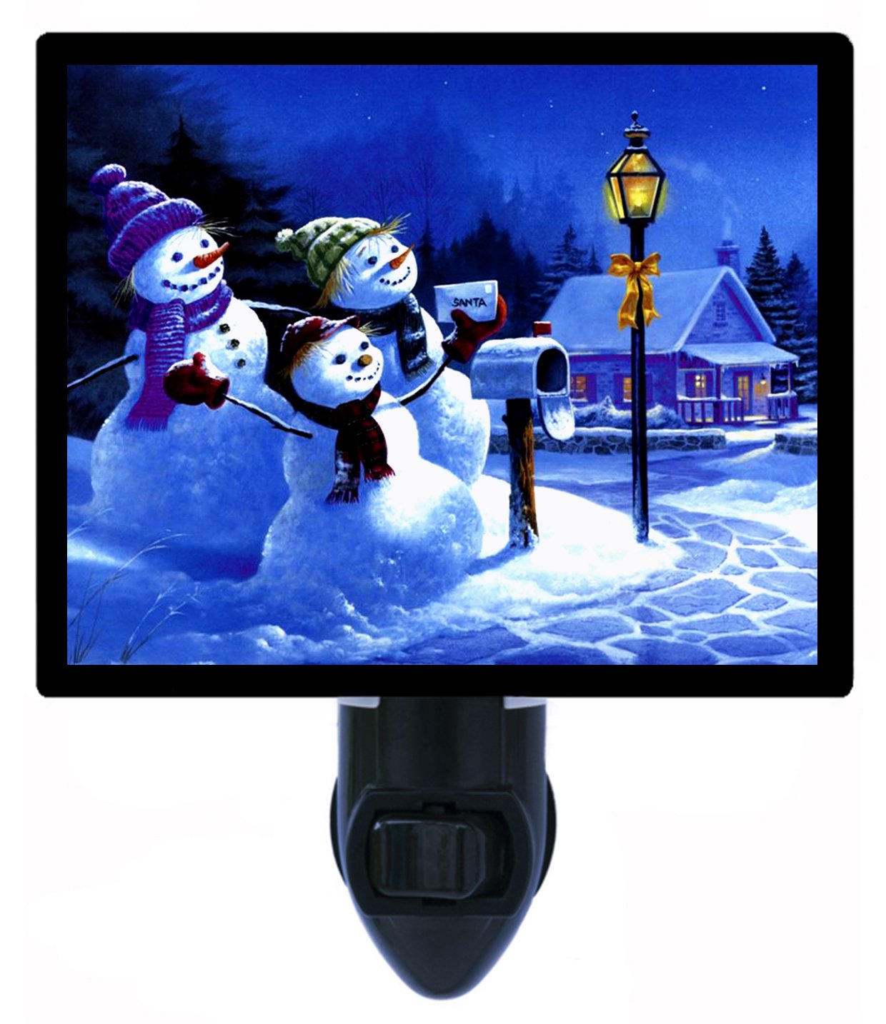 Christmas LED Night Light - A Letter to Santa Decor for Kids Room, Bedside, Nursery | Holiday Home Decor Gift