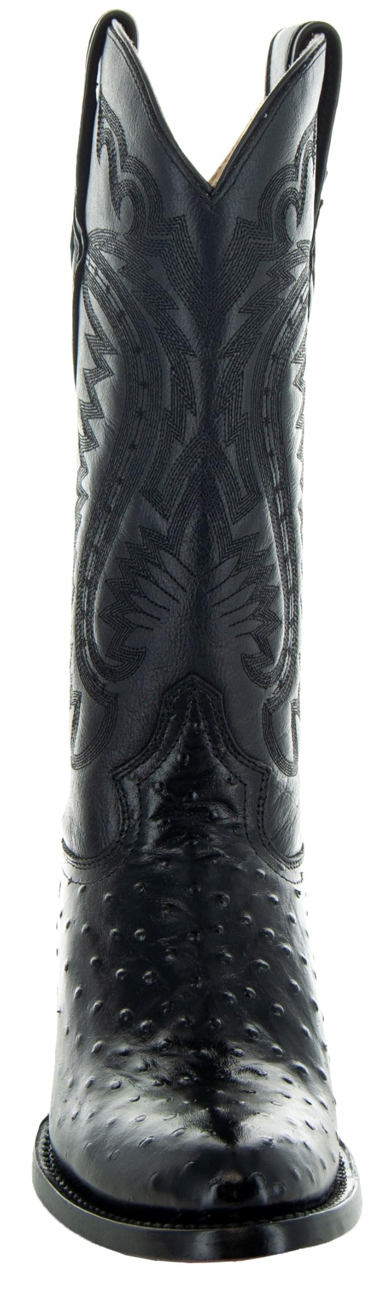 **Soto Boots Men's Ostrich Print Cowboy Boots - Genuine Exotic Western Boots for Men (H7002) - Perfect for Rodeo, Country Dancing & Casual Wear**