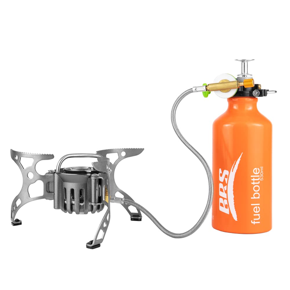 Portable Multi-Fuel Camping Stove - BRS-8B Outdoor Gas Cooker for Hiking, Picnic & Backpacking | Compact & Lightweight for Emergency Cooking & Survival Gear
