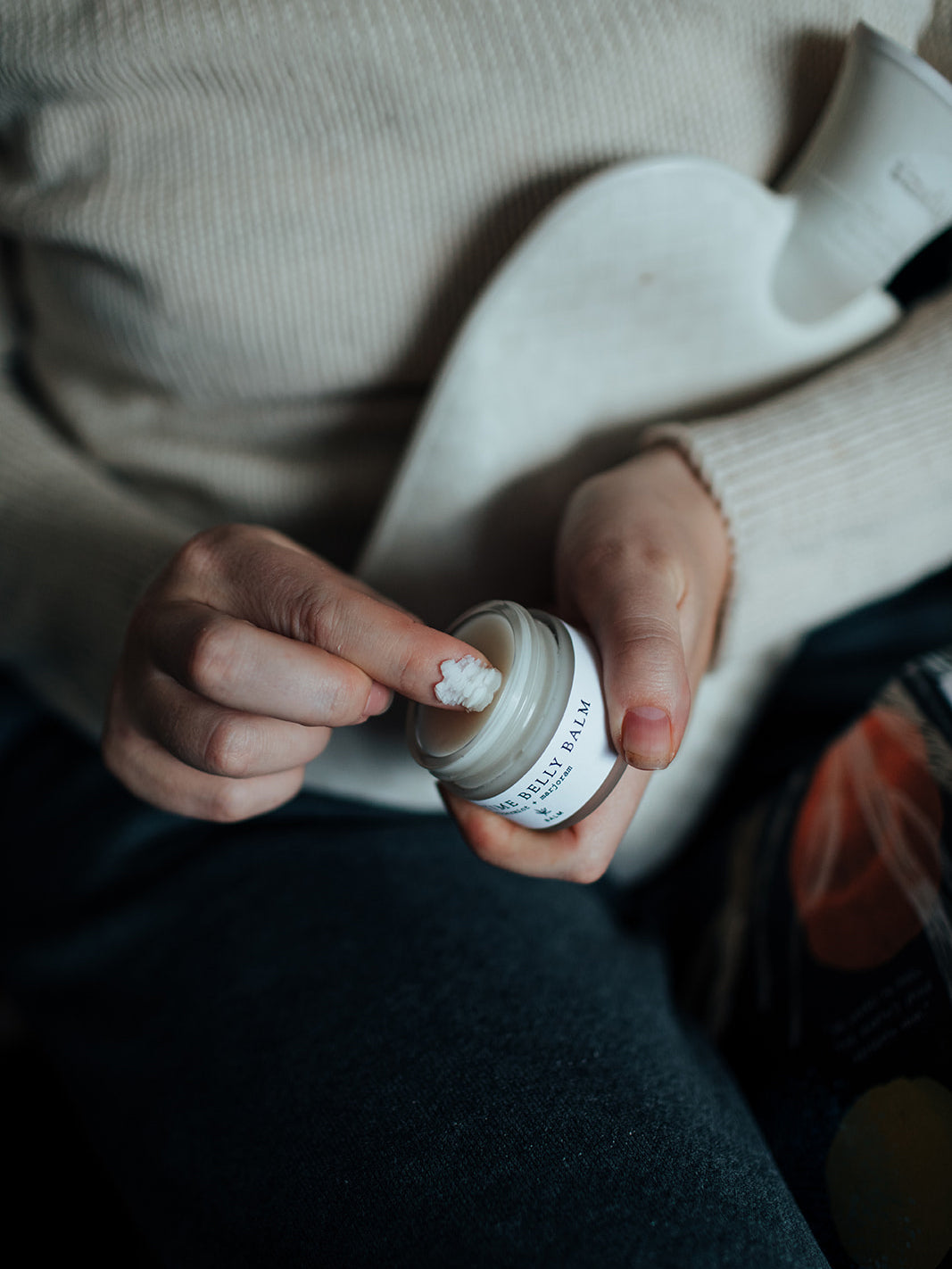Forage Botanicals Moon Time Belly Balm - Organic Herbal Relief for Menstrual Cramps & PMS - Soothe & Relax During Your Cycle - Perfect for Self-Care & Wellness Routines