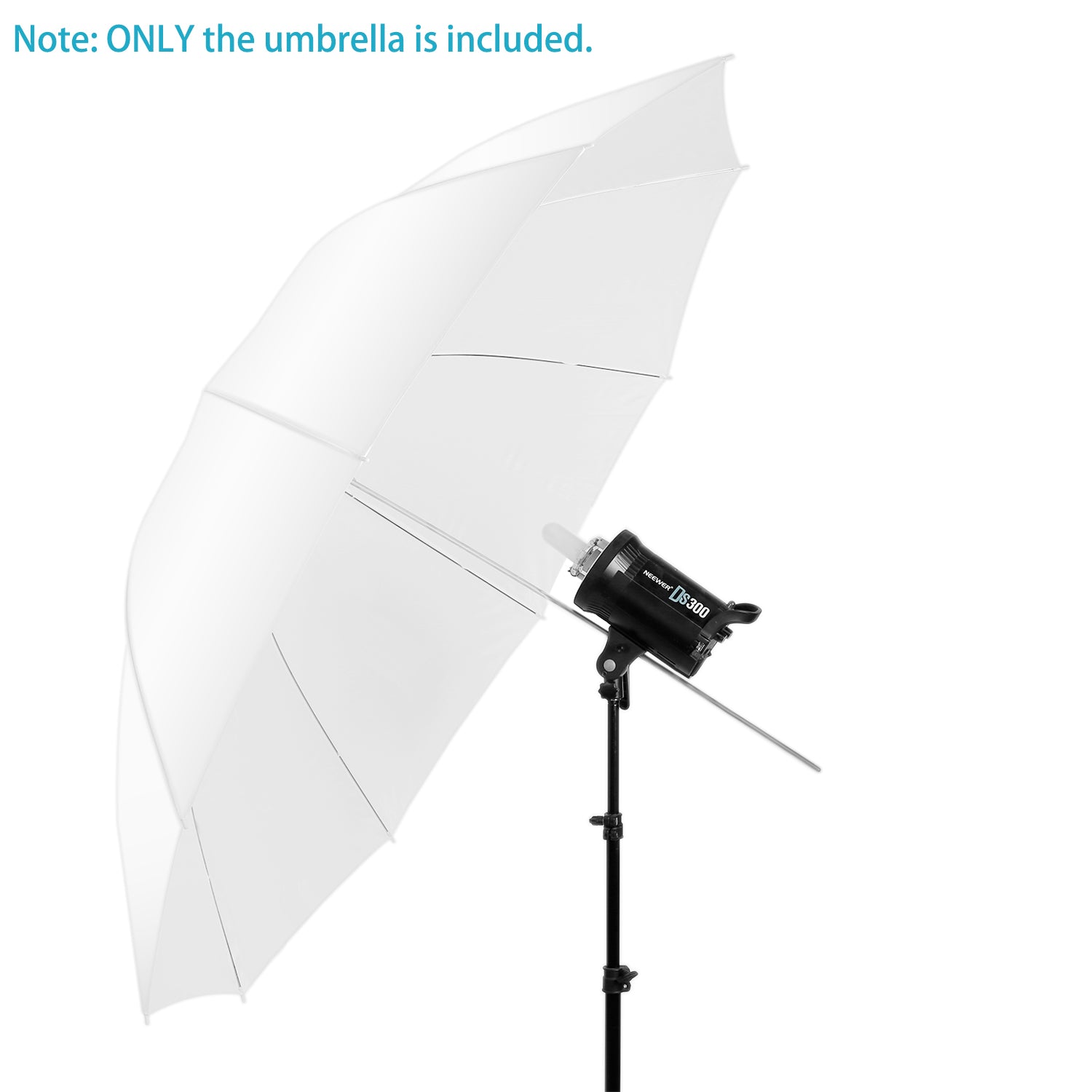 NEEWER 37/60 inch Professional Photography Translucent White Umbrella - Perfect for Studio Portrait, Product Photography, and Outdoor Shooting
