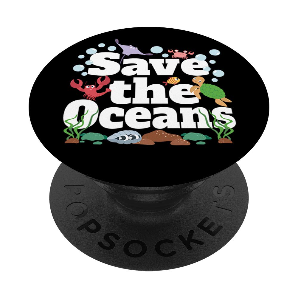 Eco-Friendly PopSockets Swappable PopGrip - Save The Oceans & Keep Our Planet Clean | Perfect for Phones, Tablets & Sustainable Lifestyle