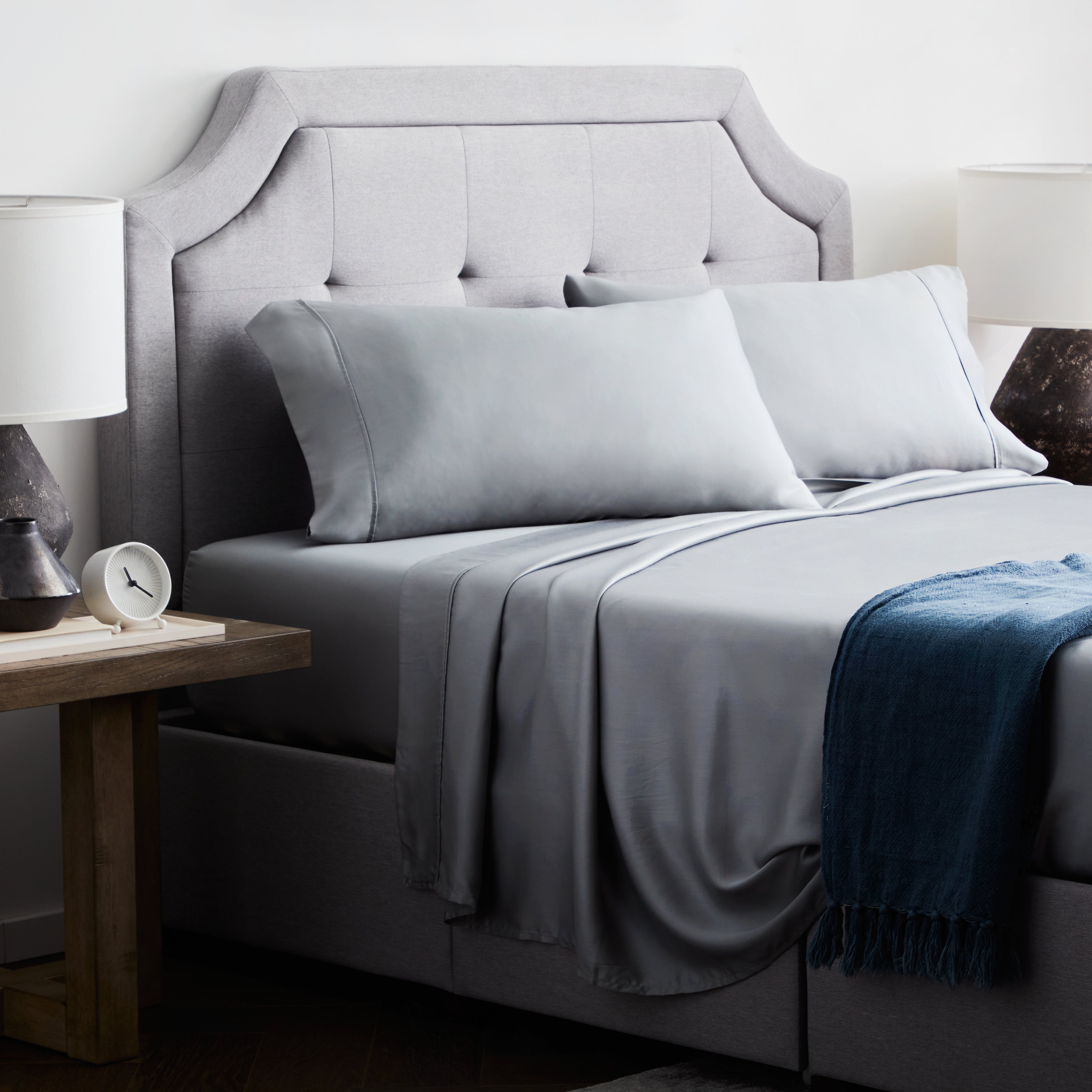 Premium Malouf Tencel Sheet Set - Soft & Breathable Bed Sheets for All Seasons - Perfect for Home, Hotel, or Guest Room Comfort