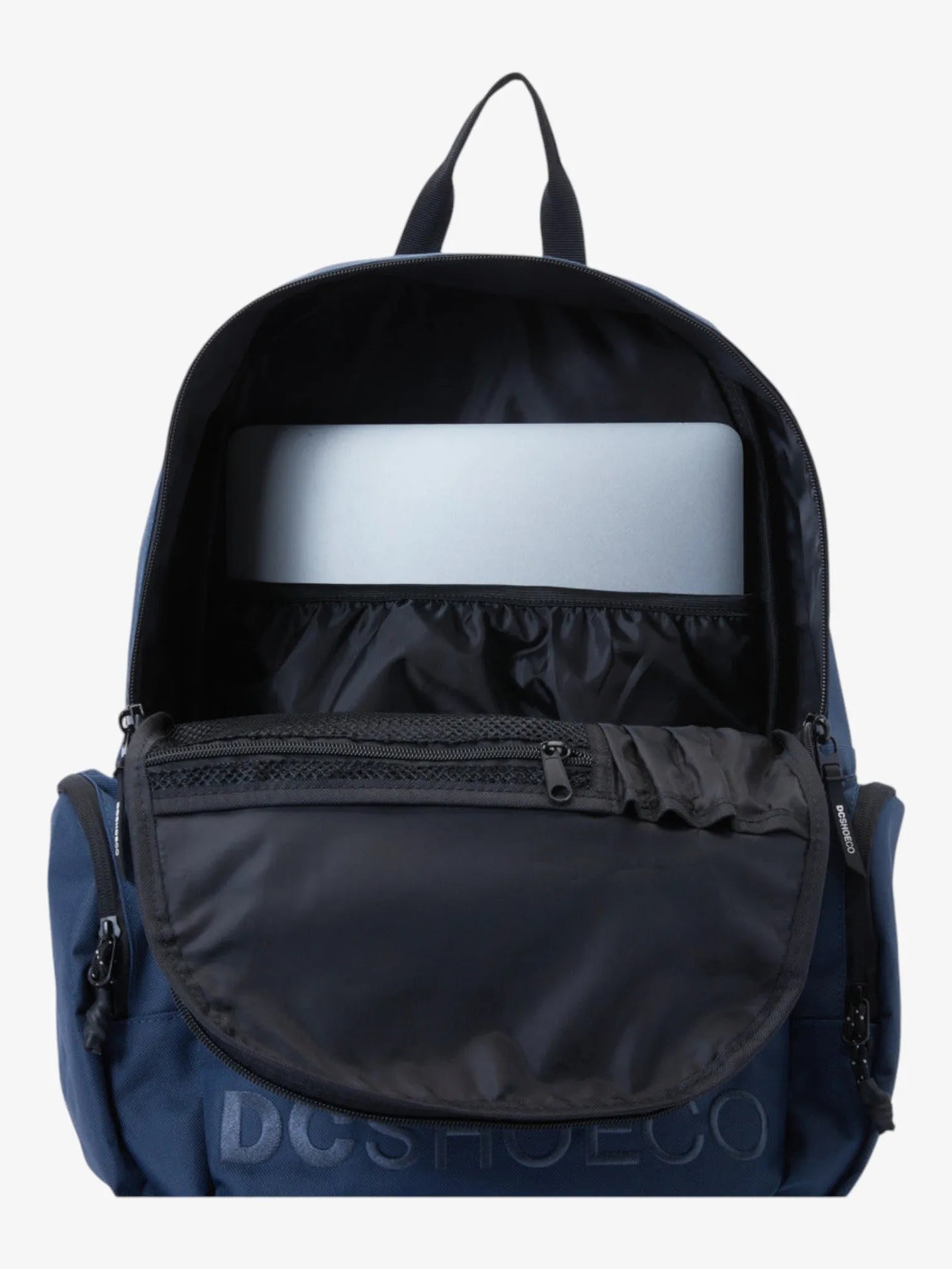 DC Breed 5 Backpack - Navy Blue Waterproof School & Travel Laptop Bag for Men & Women - Perfect for College, Work Commute & Outdoor Adventures