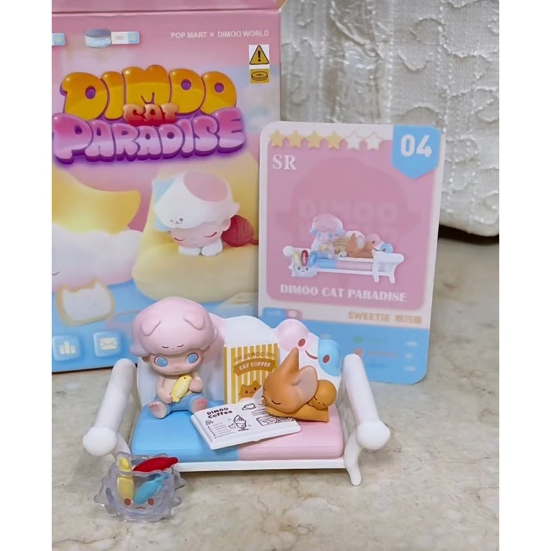 DIMOO Cat Paradise Series Sweetie Blind Box Figure - Cute Collectible Vinyl Toy for Anime Fans & Cat Lovers | Perfect for Home Decor, Office Display & Gift Giving