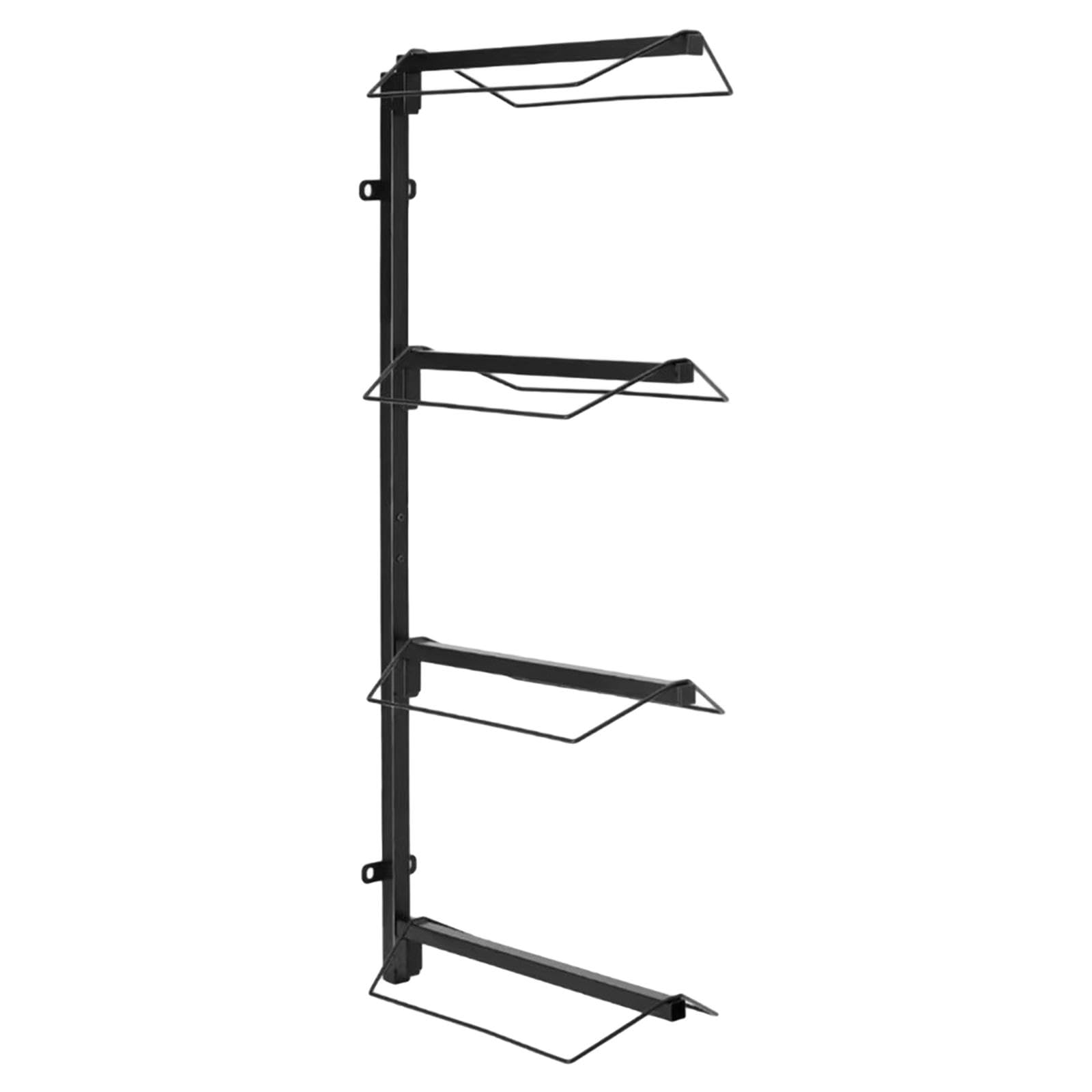 MERIGLARE Heavy Duty 4-Tier Wall Mounted Saddle Rack - Stable Storage Organizer for Equestrian Equipment | Perfect for Barn Tack Room & Horse Stable Organization