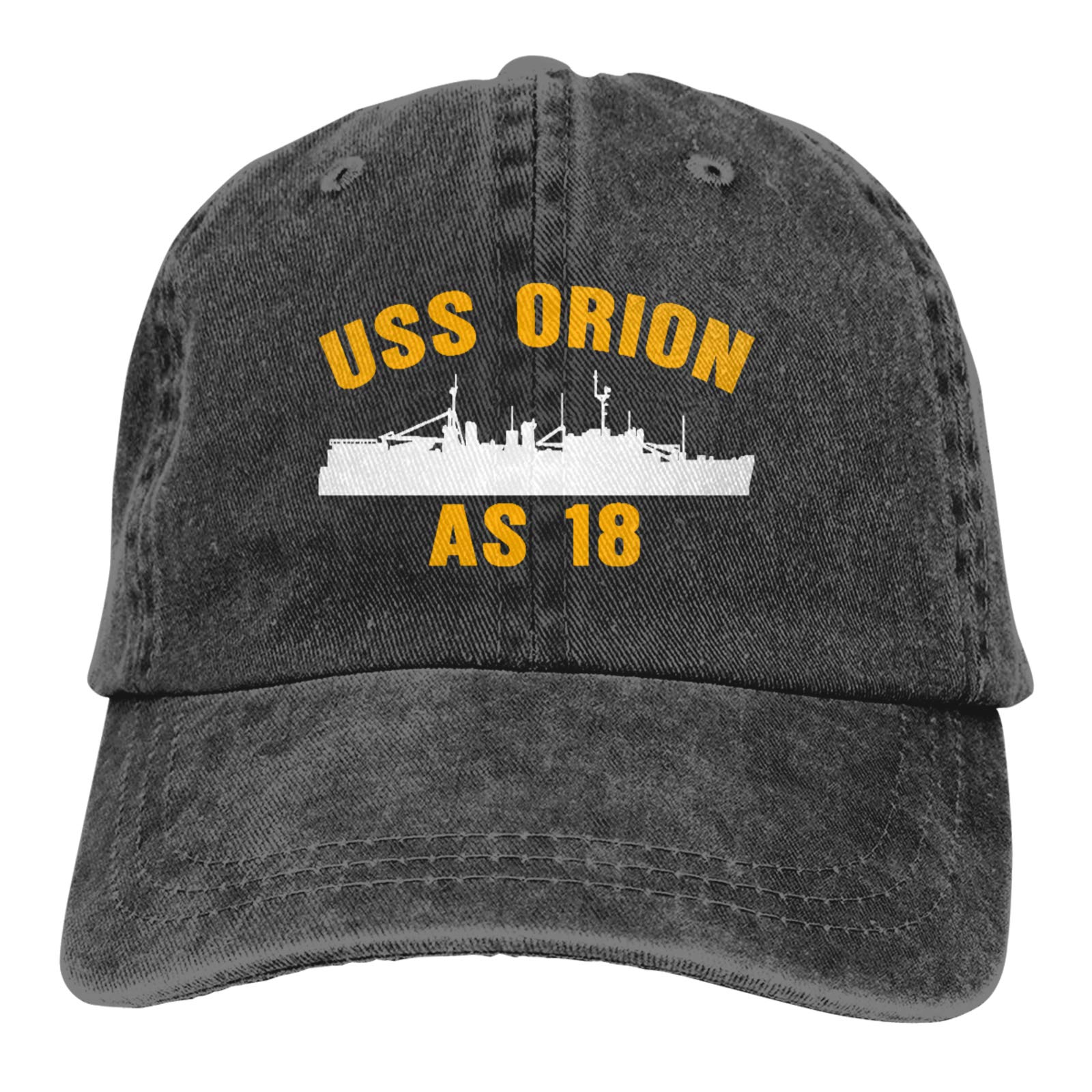 USS Orion AS-18 Cowboy Hat | Denim Dad & Baseball Caps | Plain Fit Hats for Men | Western Style, Casual Wear & Outdoor Activities