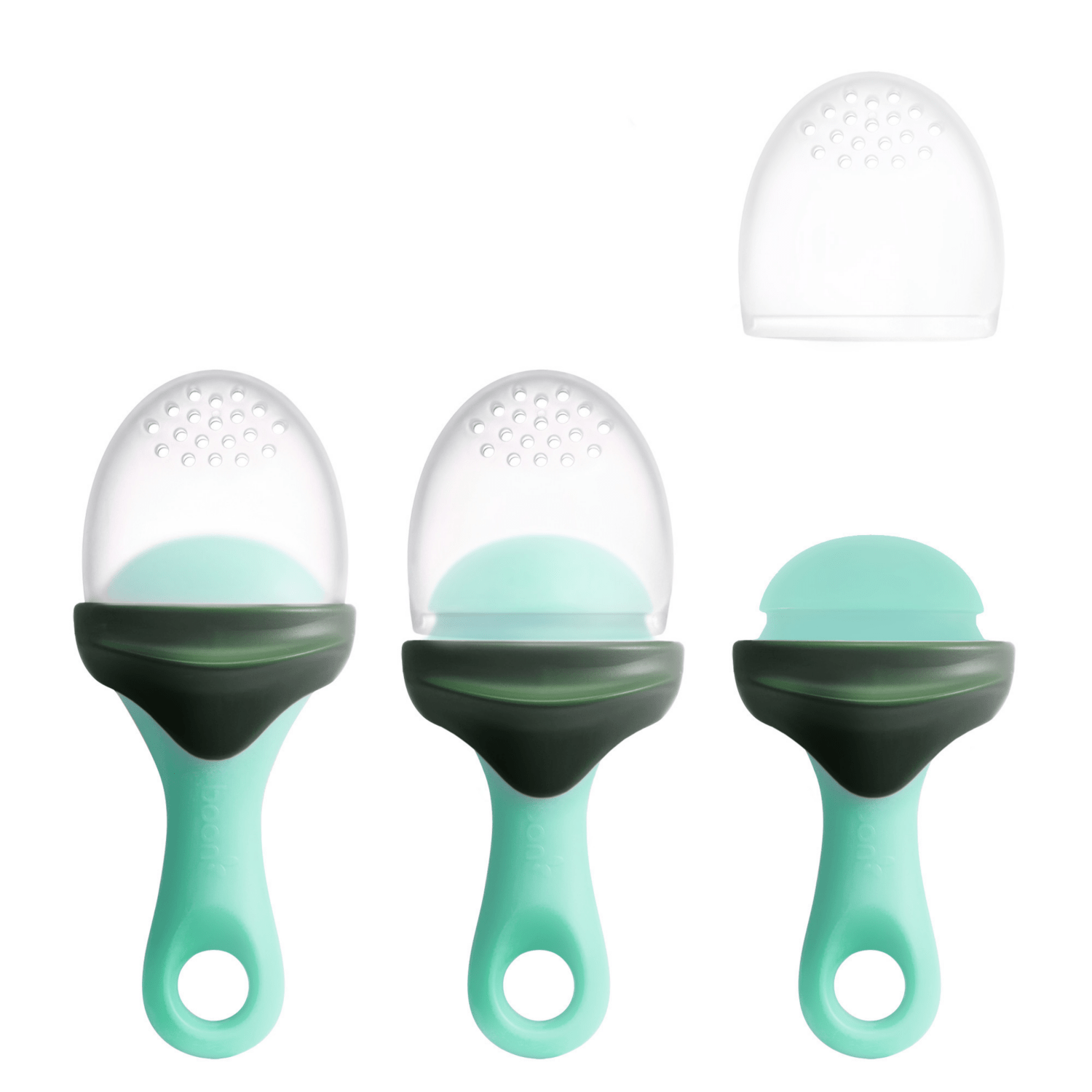 Boon Pulp Silicone Baby Food Feeder - Safe Teething & Self-Feeding Tool for Infants - Perfect for Fruits, Veggies & Purees at Home or On-the-Go
