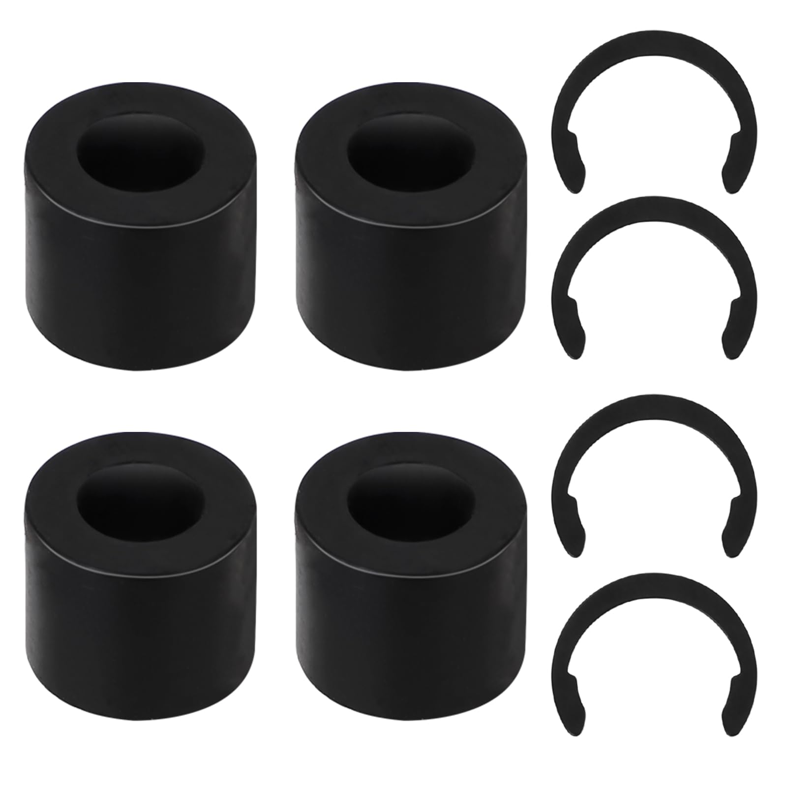 4pcs Rubber Roller Replacement Kit for Cricut Maker - Includes Retaining Clip Rings to Prevent Movement - Perfect for DIY Crafting, Vinyl Cutting & Scrapbooking Projects