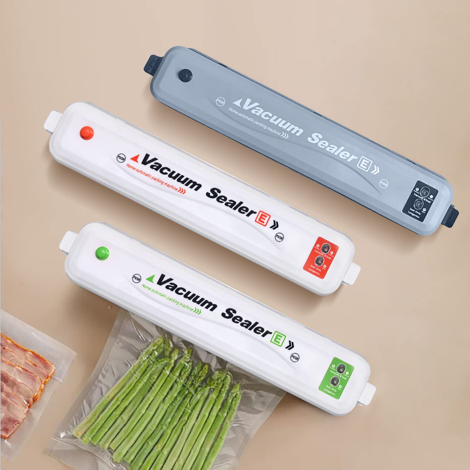 NSXCDH Automatic Vacuum Sealer Machine for Food Preservation | Built-in Cutter & Easy Clean | Fresh Food Storage & Sous Vide | Perfect for Meal Prep, Freezing, and Extending Shelf Life