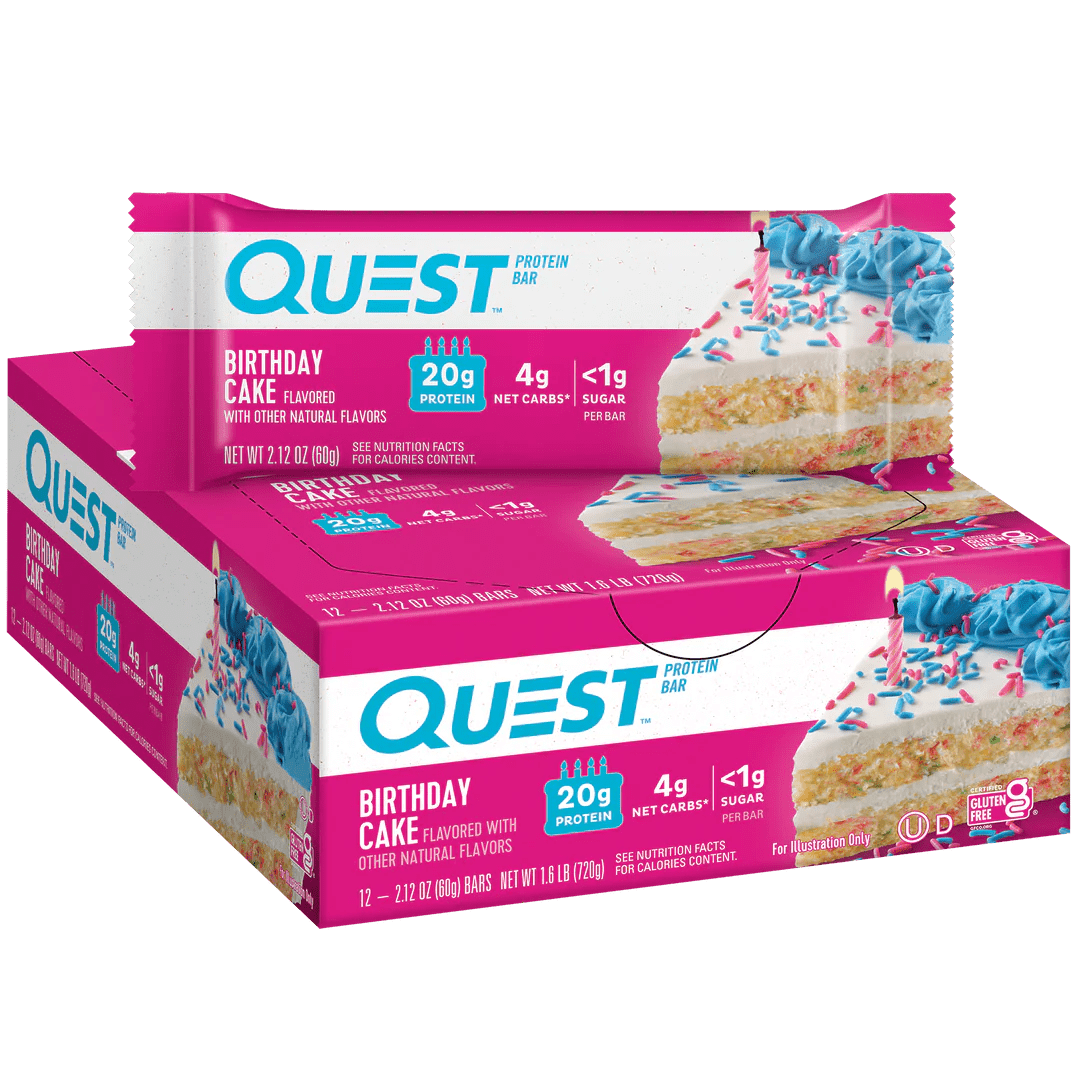 Quest Protein Bars 12 Pack - High Protein Snack Bars for Weight Loss & Muscle Building - Perfect for Gym, Workout & On-the-Go Energy Boost