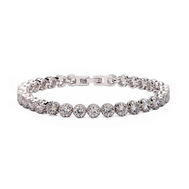 Emily Simulated Diamond Tennis Bracelet - Elegant Cubic Zirconia CZ Bracelet for Women | Perfect for Weddings, Parties & Everyday Wear