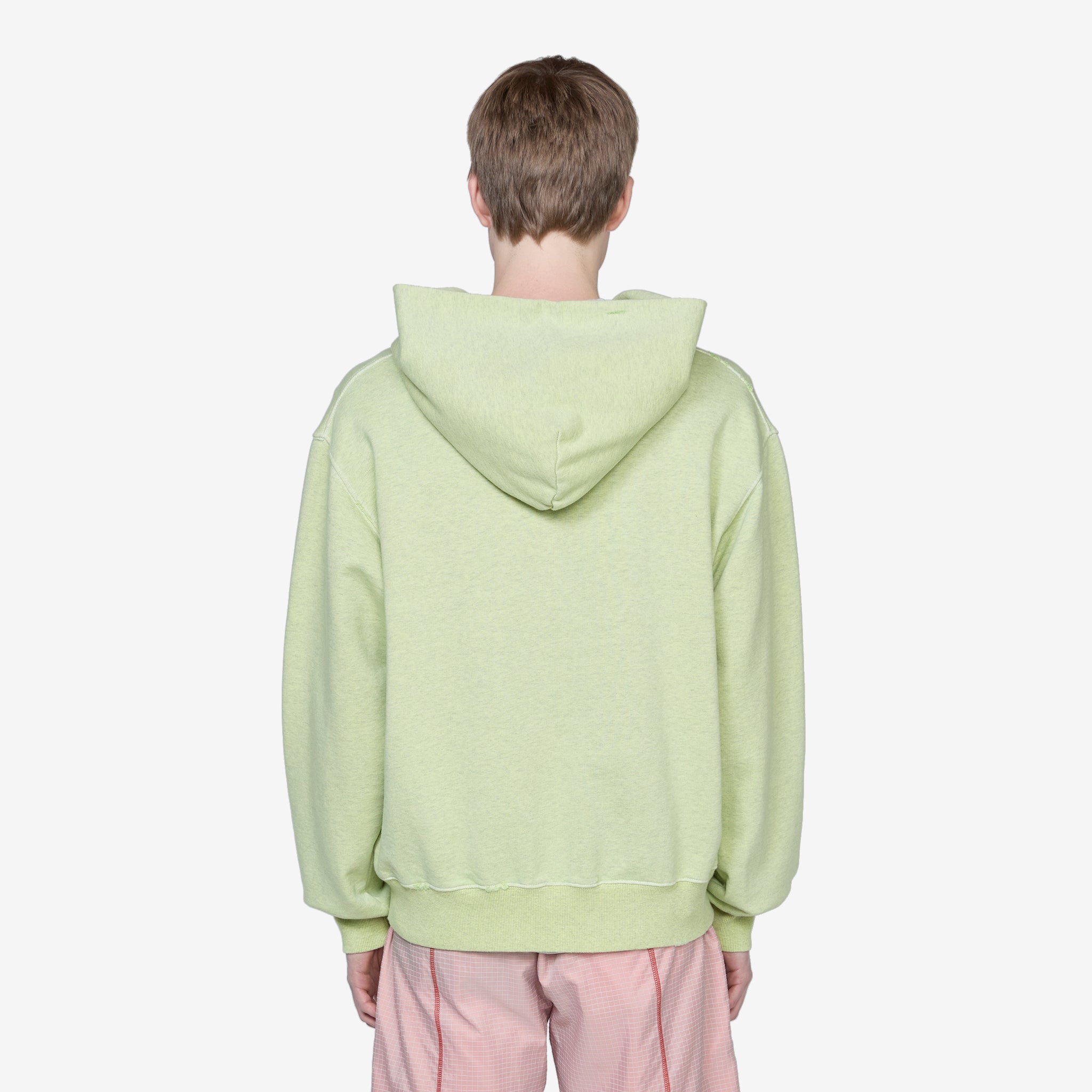 Onyx Zip Up Hoodie for Men & Women - Faded Lime Green Pullover Jacket - Casual Streetwear for Outdoor Activities & Gym