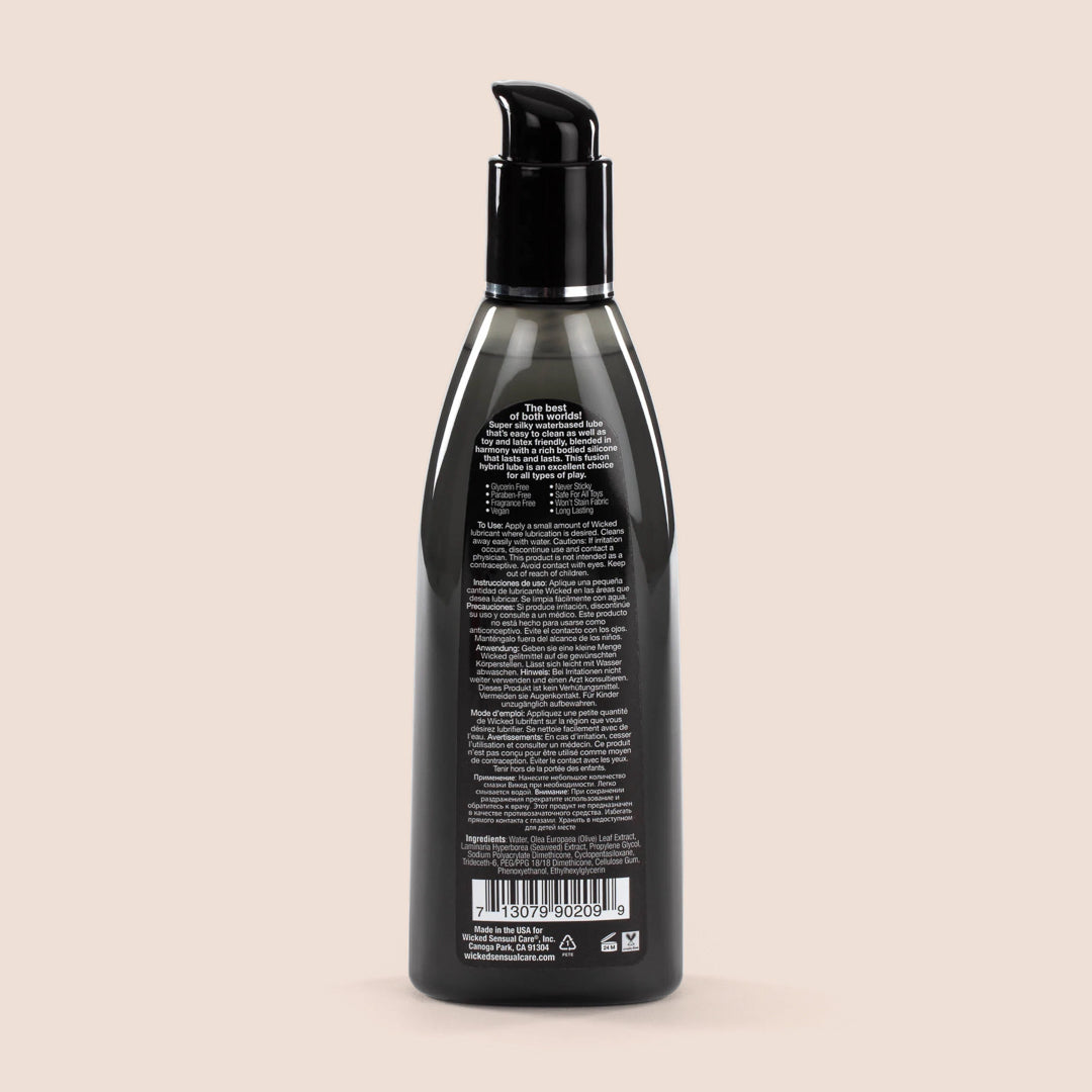 Wicked Hybrid Water & Silicone Based Lubricant - Long Lasting Personal Lubricant for Enhanced Intimacy & Sensual Massage