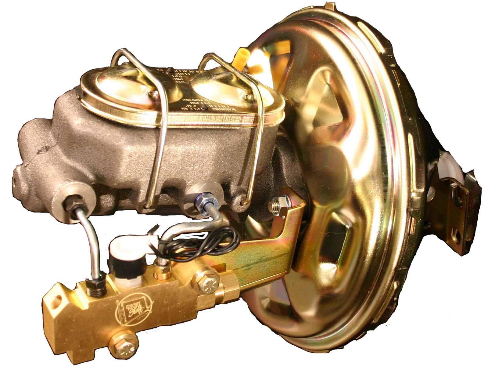 G10030971 Front Disc/Rear Drum Brake Booster Kit with Master Cylinder, Combination Valve & Steel Brake Lines - Complete Brake System Upgrade for Classic Cars & Trucks