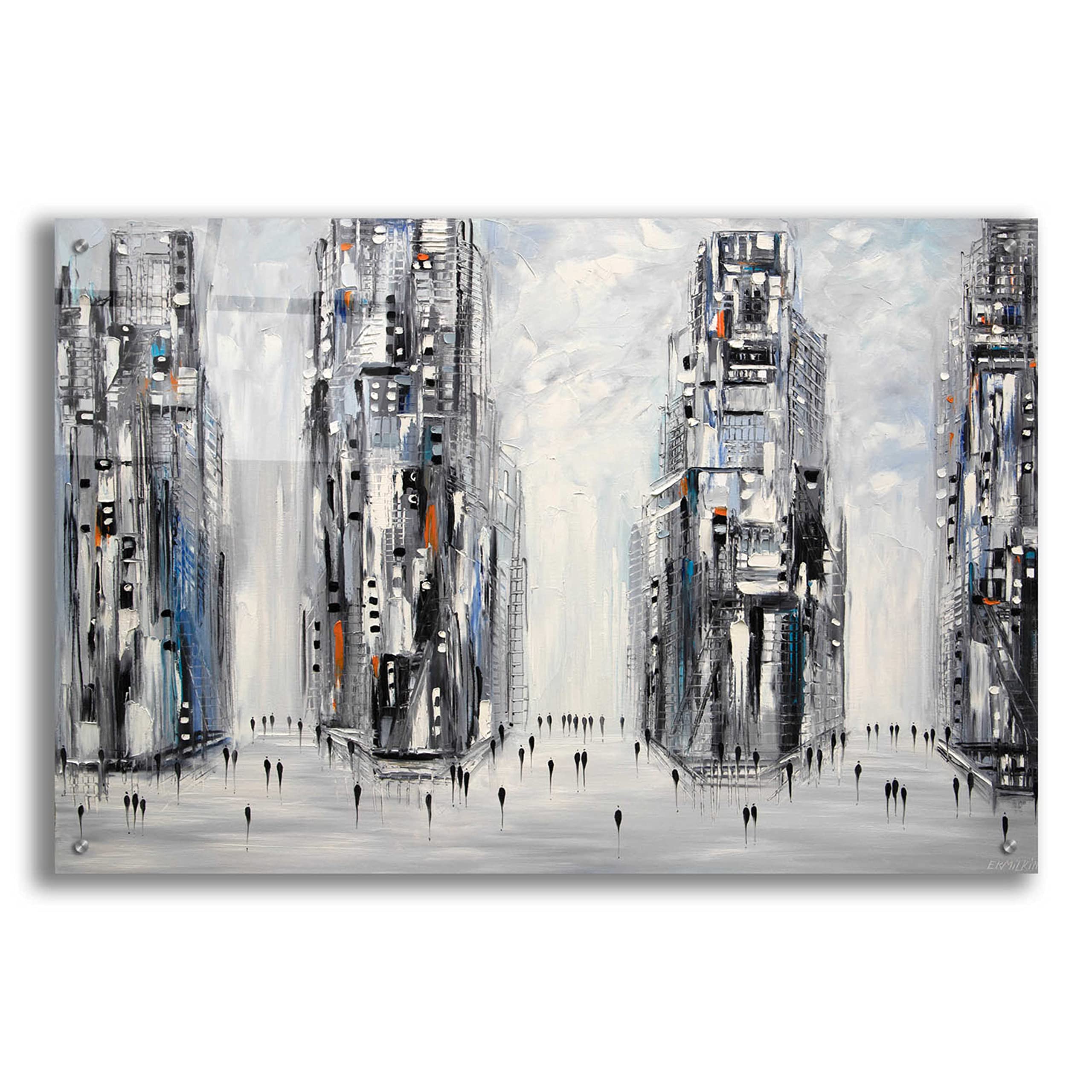 Epic New York City Skyline Acrylic Glass Wall Art by Ekaterina Ermilkina - 36x24 Inches Modern Home Decor for Living Room, Bedroom & Office