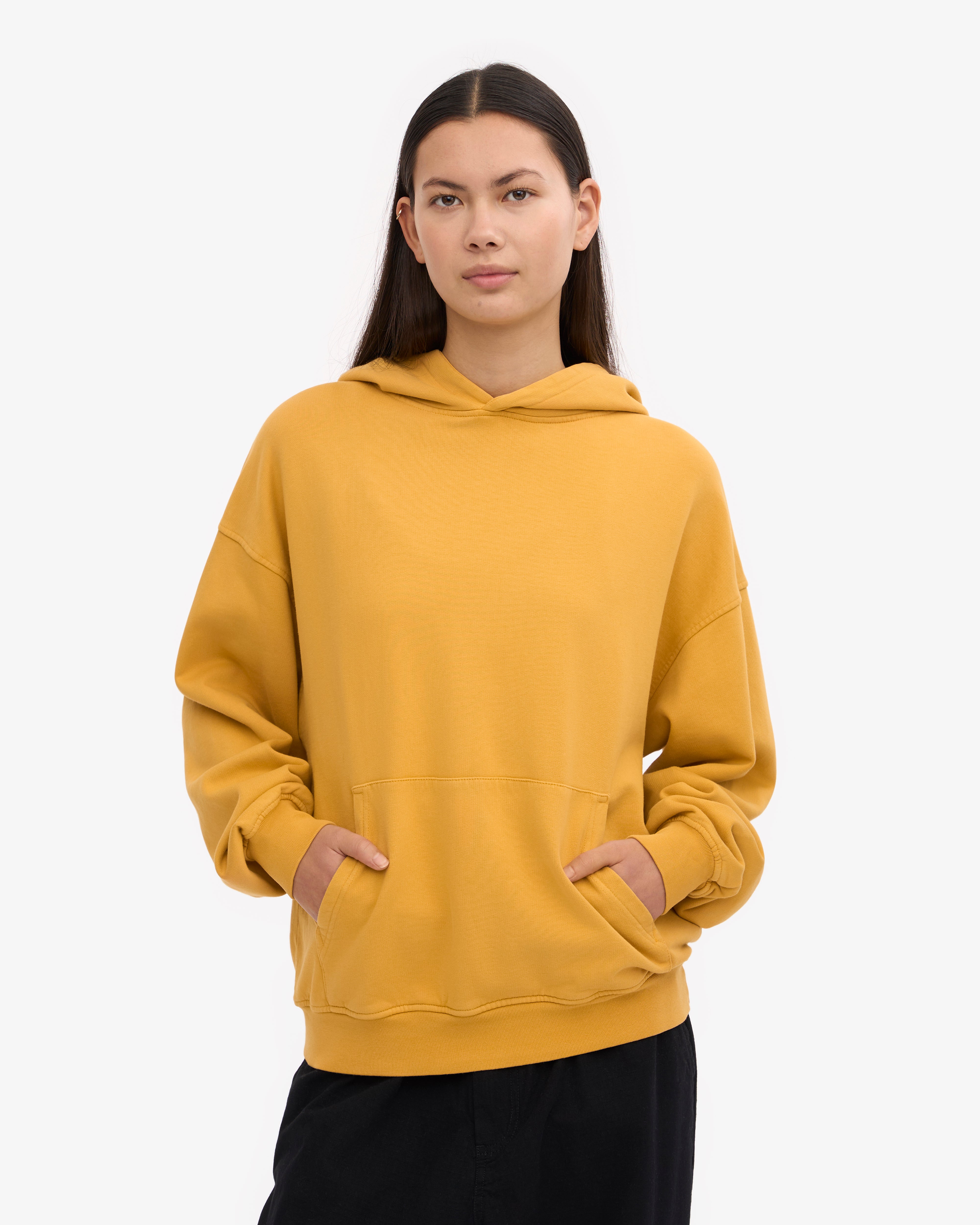 Organic Oversized Hoodie - Soft & Cozy Burned Yellow Pullover for Men & Women | Perfect for Casual Wear, Loungewear & Outdoor Activities